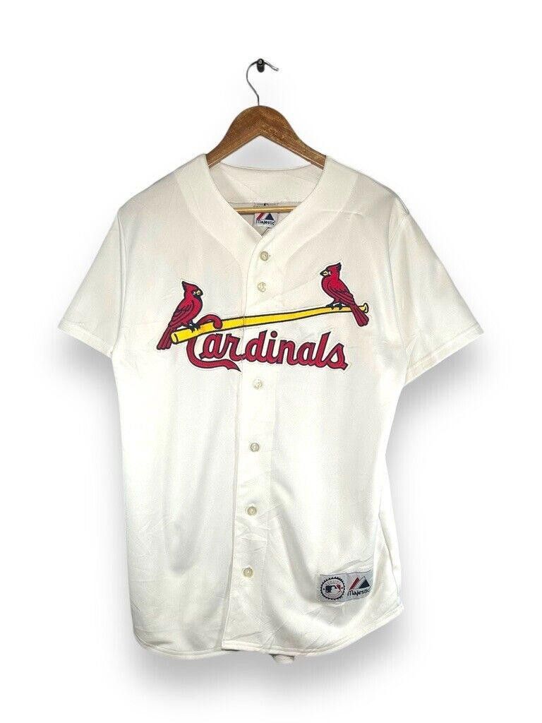 Majestic Vintage David Eckstein #22 St. Louis Cardinals MLB Baseball Size US XL / EU 56 / 4 - 1 Thumbnail