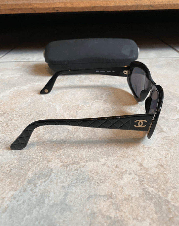 Chanel CHANEL SUNGLASSES 5009 LOGO Black Wrap Metal Vintage Iconic Size ONE SIZE - 1 Thumbnail