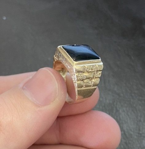 Supreme Supreme s/s 2014 onyx pinky ring 14k | Grailed