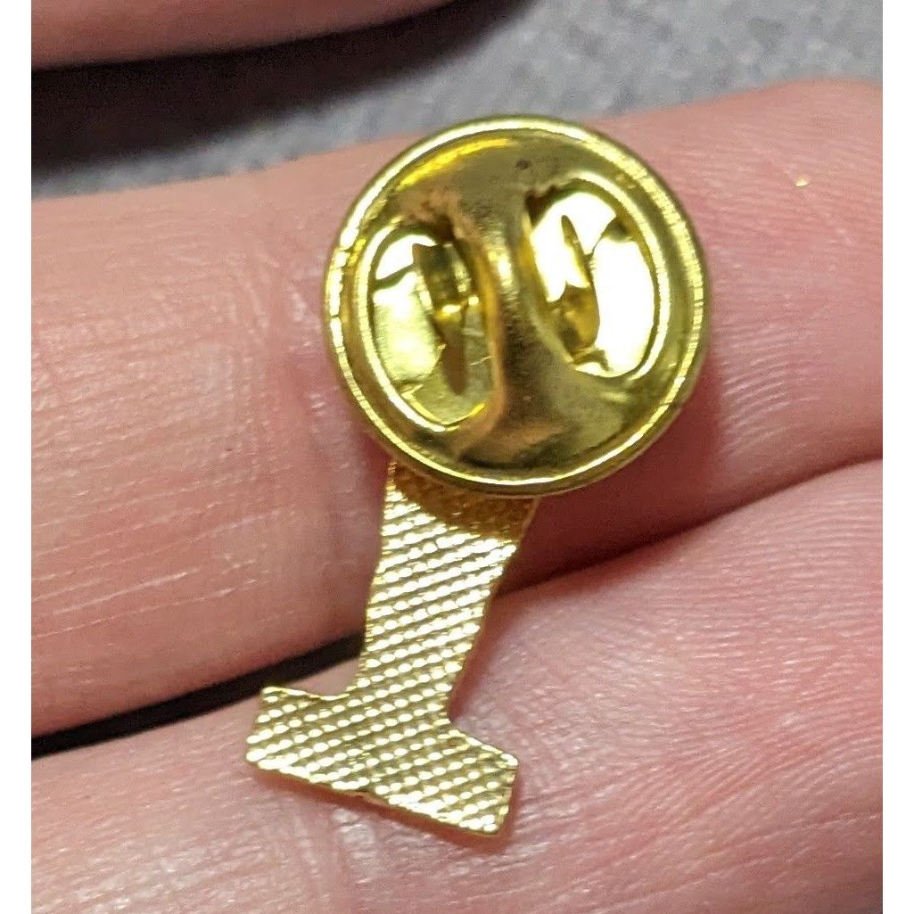 Other Vintage 90s Gold Tone Exchange Club Lapel Pin Size ONE SIZE - 4 Thumbnail