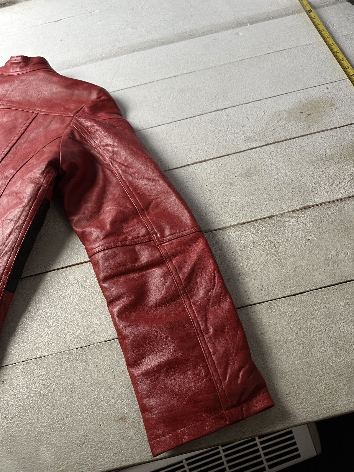 Other 🚨Y2K RICK OWENS TYPE DIRTY SLIM FIT ZIP LEATHER JACKET Size M / US 6-8 / IT 42-44 - 14 Thumbnail