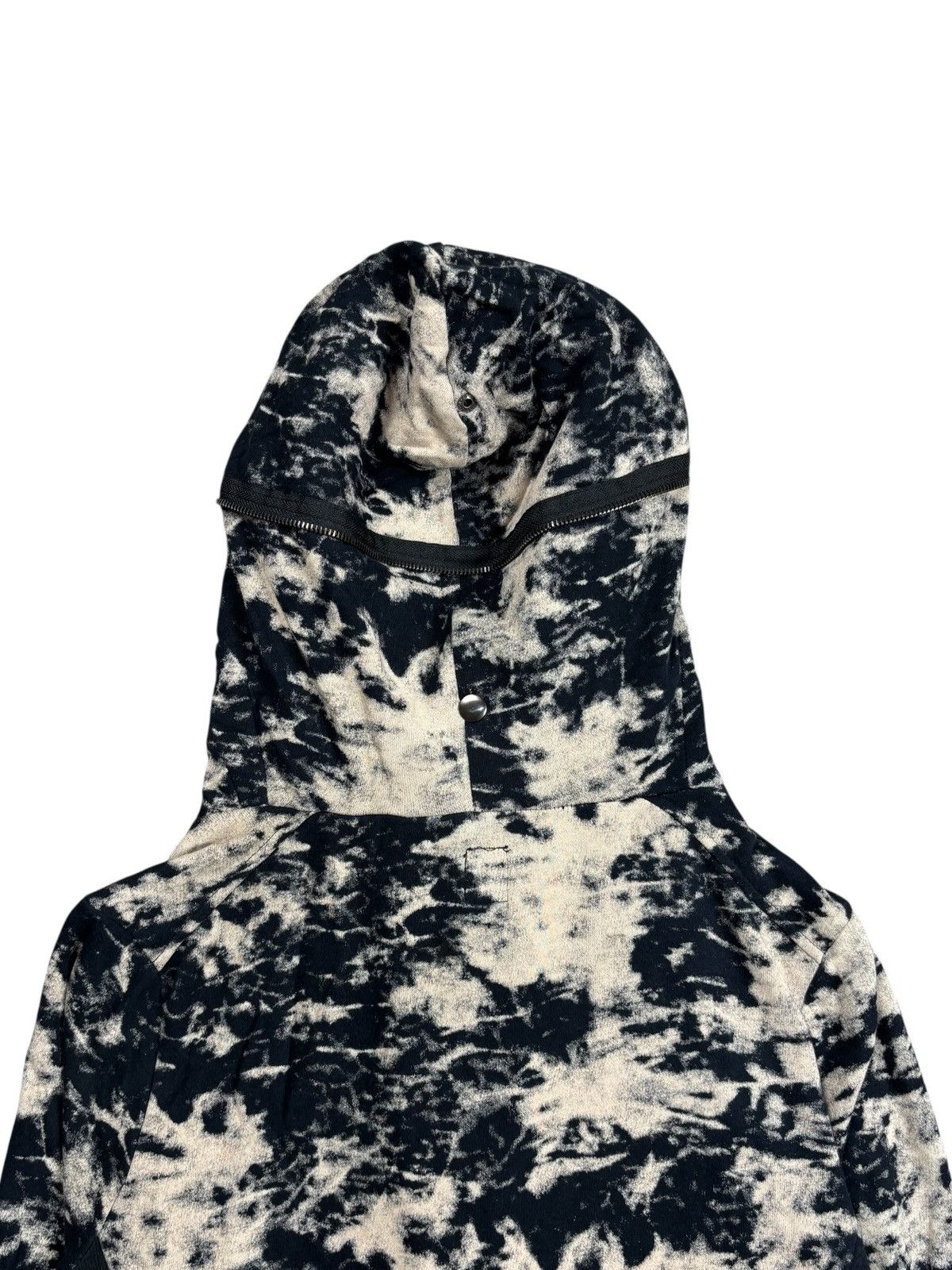 Le Grande Bleu (L.G.B.) 2000s Semantic Design - Marble Dyed Alien Zip Hoodie Size US M / EU 48-50 / 2 - 10 Thumbnail