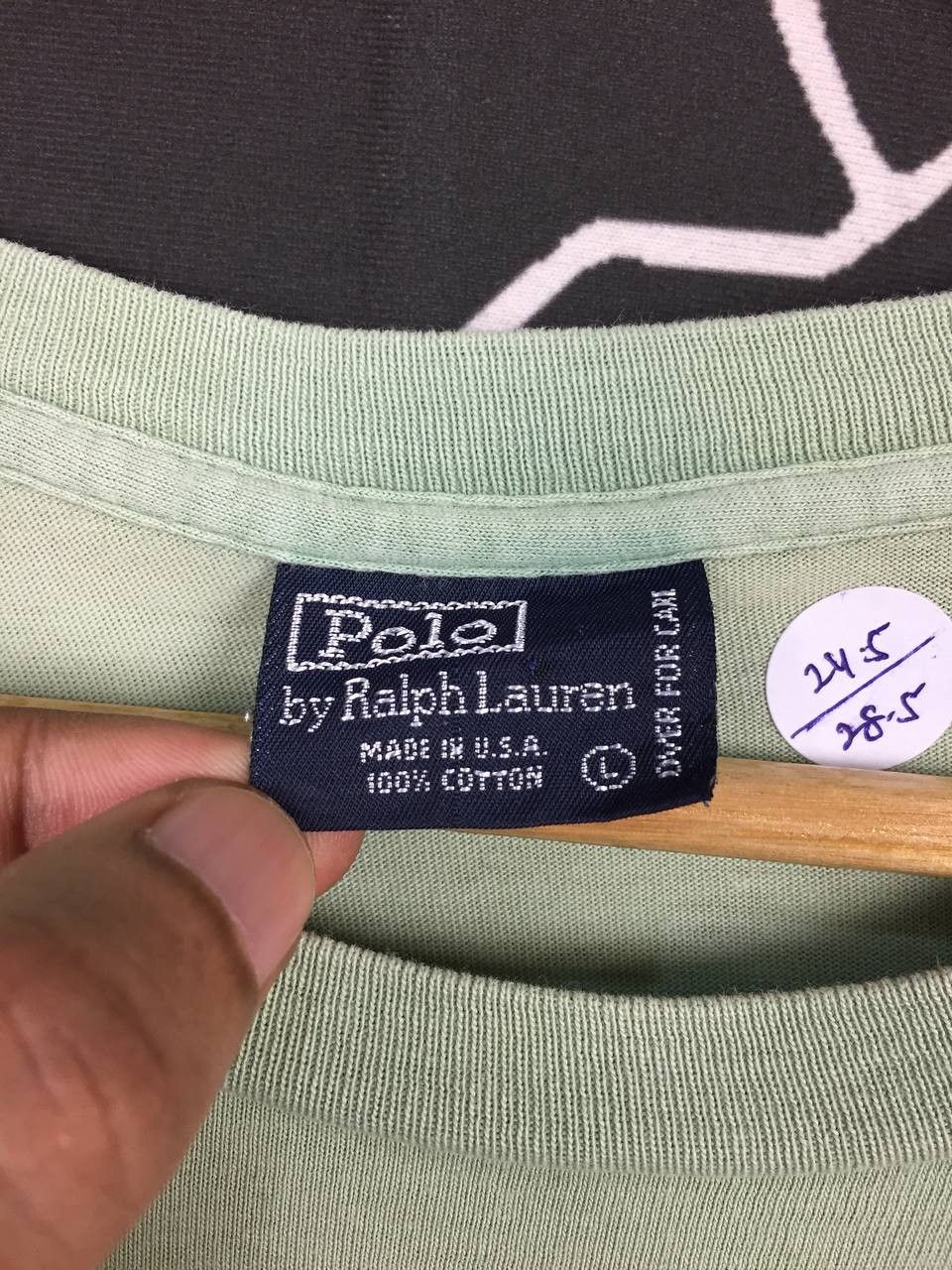 Polo Ralph Lauren × Vintage Vtg 90s Polo Ralph Lauren Made In Usa Single Stitch Tee Size US L / EU 52-54 / 3 - 10 Thumbnail