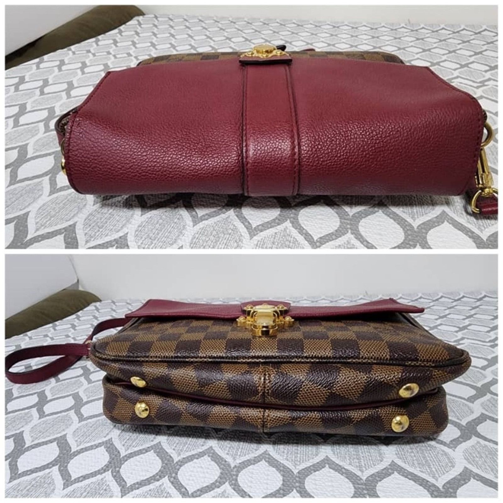Louis Vuitton Aut Louis Vuitton Damier Ebene Clapton PM Shoulder Bag Brown Size ONE SIZE - 7 Thumbnail