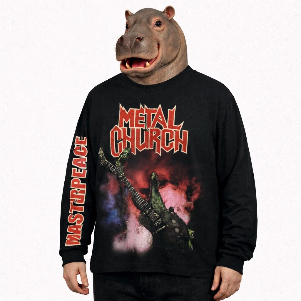 Band Tees Vintage 1999 METAL CHURCH Masterpeace Long Sleeve T-shirt Size US XL / EU 56 / 4 - 1 Thumbnail