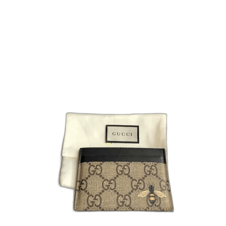 Gucci Gucci bee print double-sided cardholder-2507 Size ONE SIZE - 6 Thumbnail