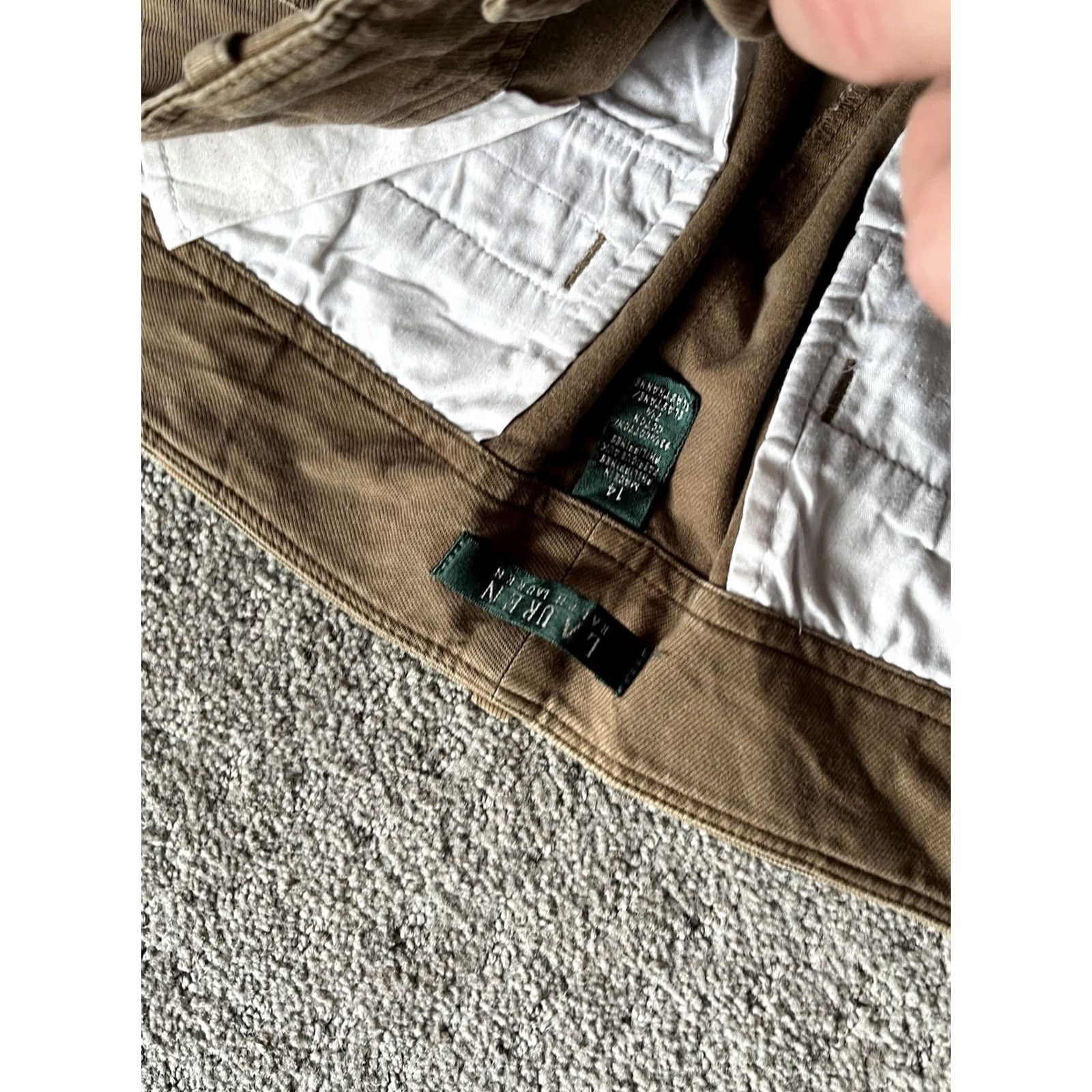 Ralph Lauren Lauren Ralph Lauren Women's Size 14 Brown Reg Fit Pants Chin o oversized? Size 36" / US 14 / IT 50 - 5 Thumbnail