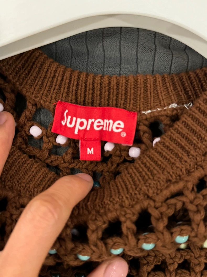 Supreme Supreme size m Beaded sweater vest 2501-Nextarrow Size 36R - 3 Thumbnail