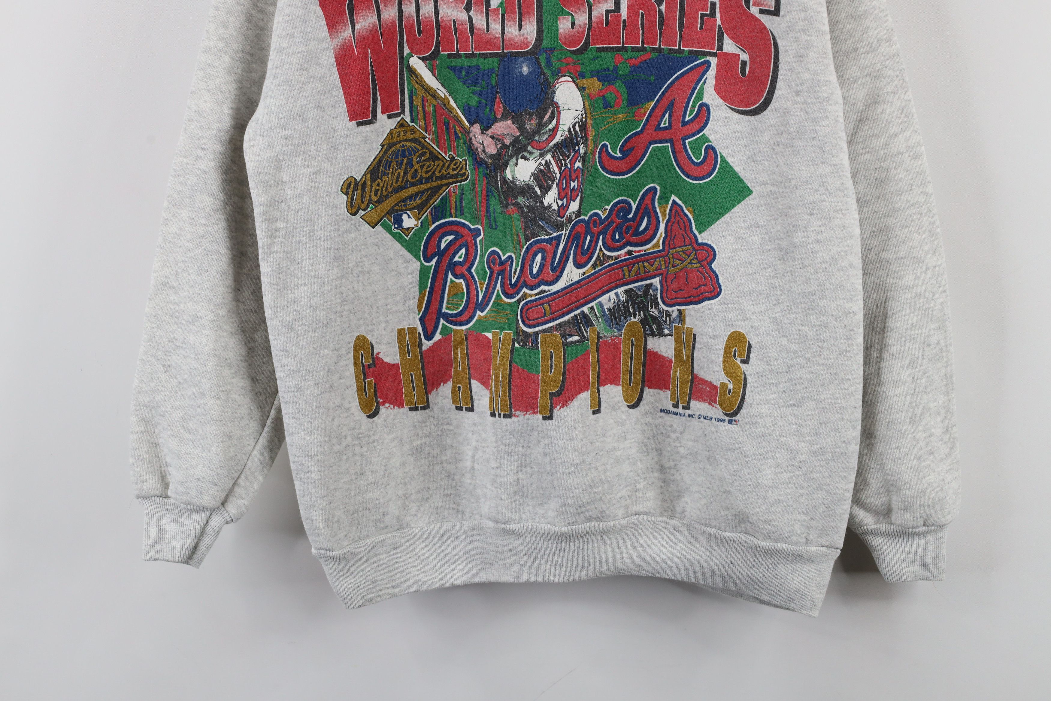 Vintage Vintage 90s Series Atlanta Braves Baseball Sweatshirt USA Size M / US 6-8 / IT 42-44 - 3 Thumbnail