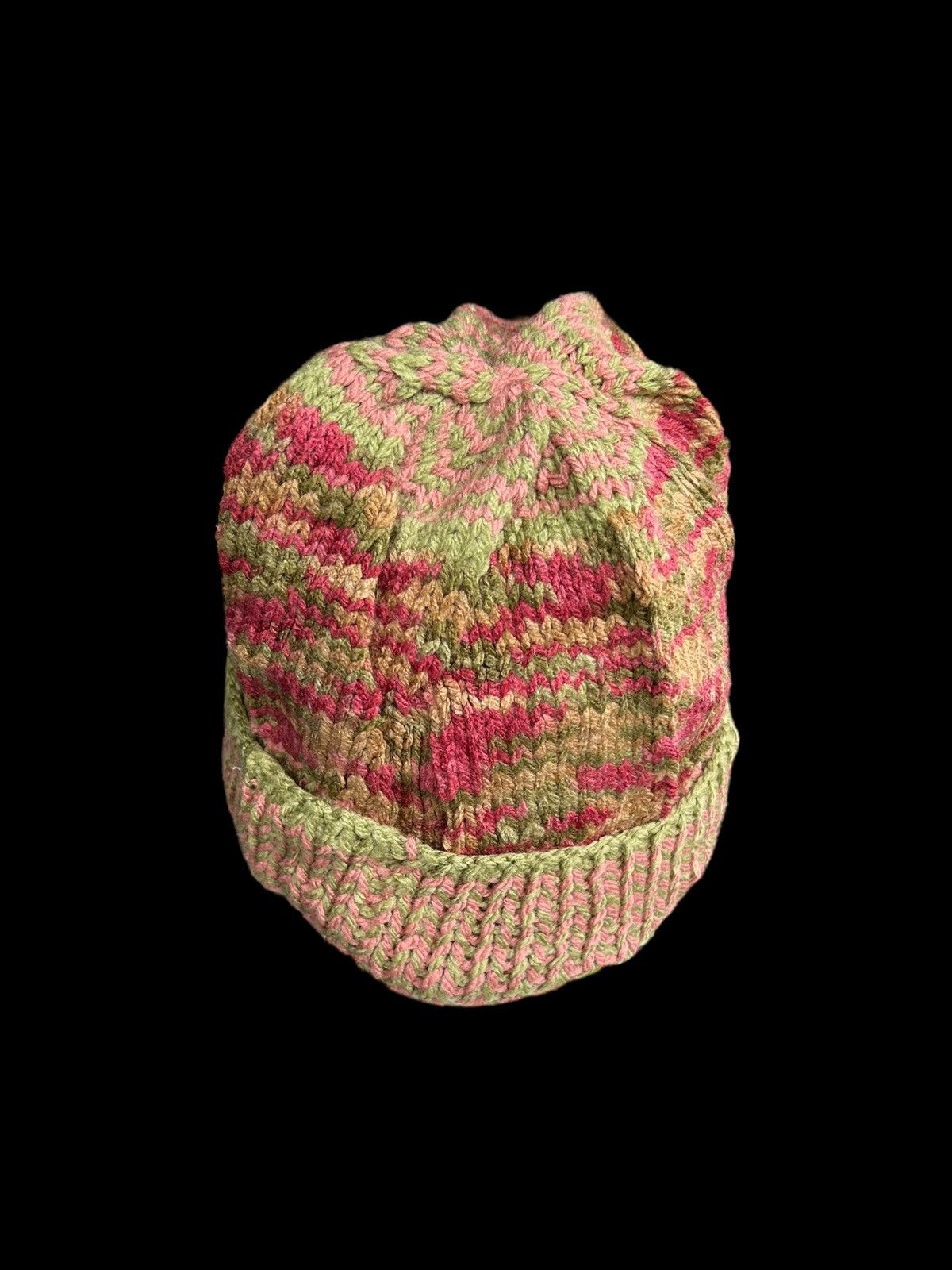 Japanese Brand × Kapital × Vintage Crochet Knitted Handmade Beanie Hats ☠️☠️ Size ONE SIZE - 4 Thumbnail