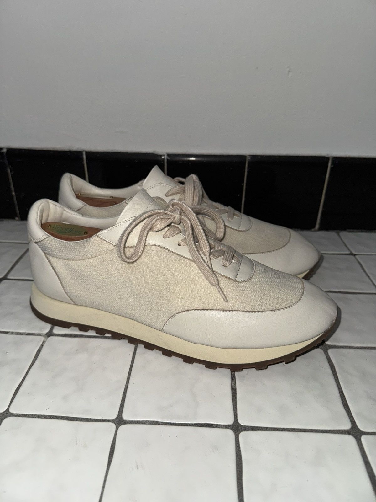 The Row White / cream Owen Runner sneaker size 42 Size US 9 / EU 42 - 3 Thumbnail