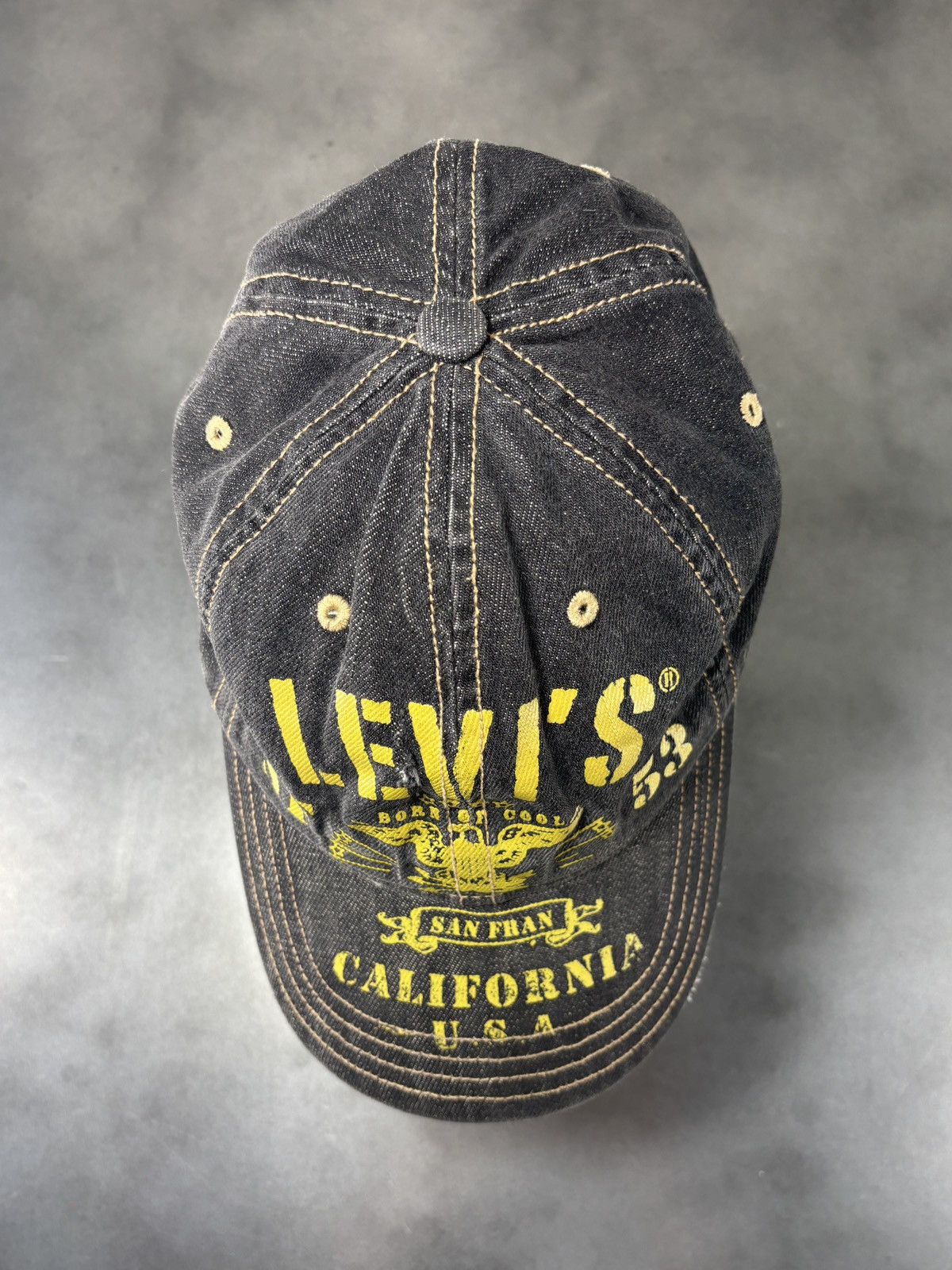 Levi's Y2K Levis Baseball Cap 2000s Vintage Printed Hat Von Dutch Size ONE SIZE - 13 Thumbnail