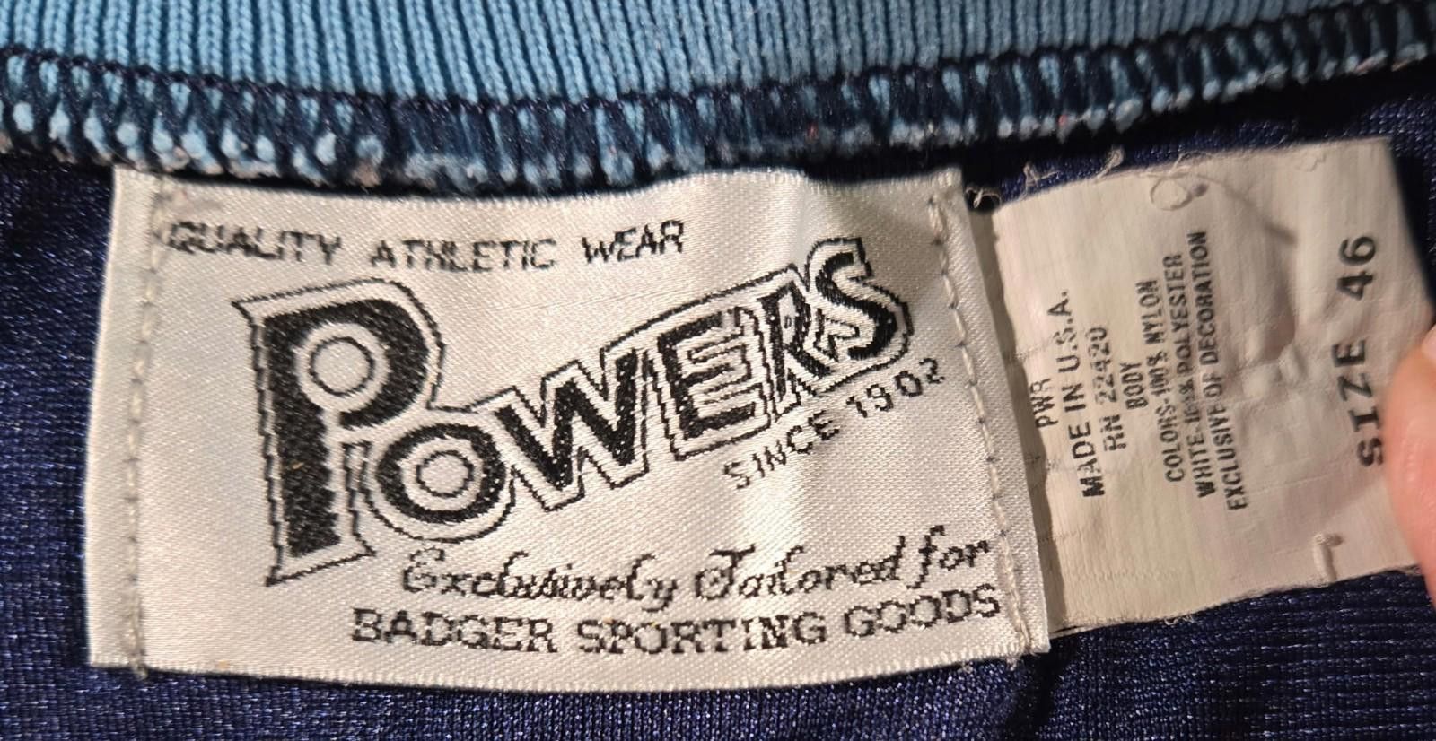 Powers Supply Vintage POWERS Athletic Shirt LAKESIDE Made In USA Size US M / EU 48-50 / 2 - 3 Thumbnail