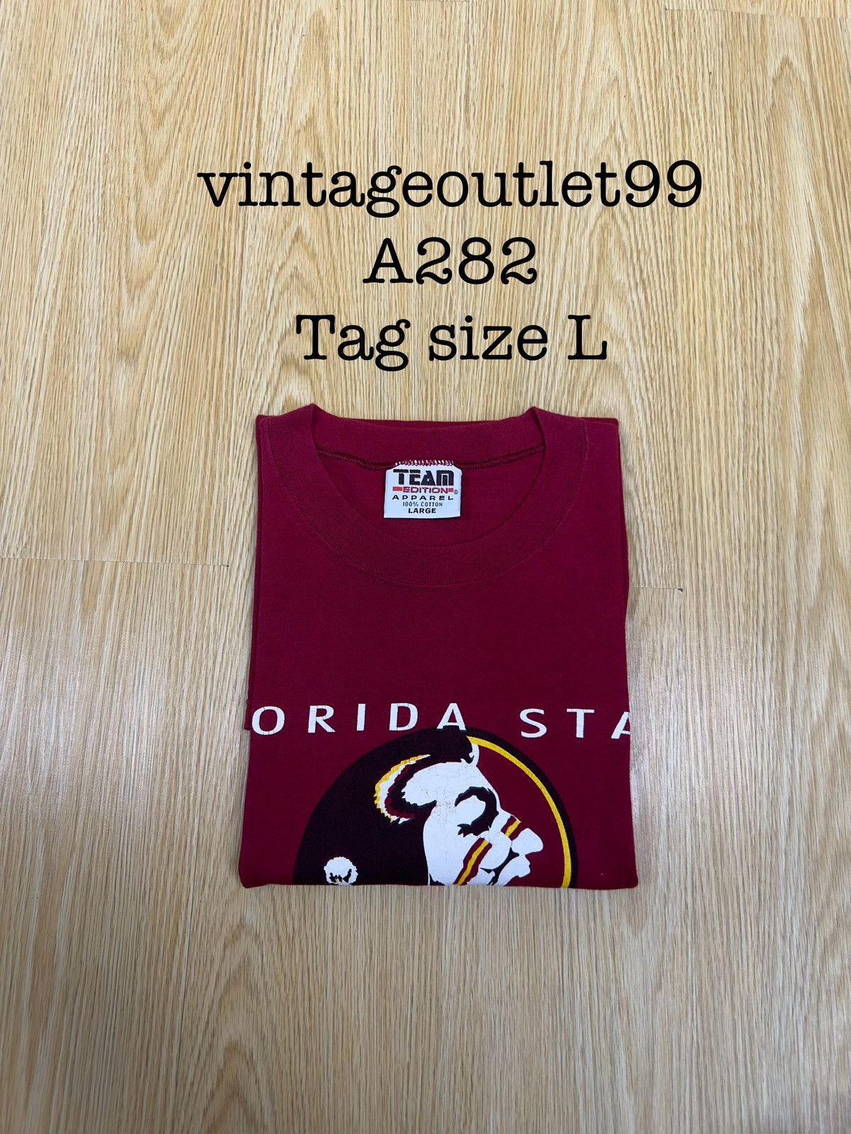 NCAA Vintage NFL Florida State Seminoles Tshirt A282 Size US M / EU 48-50 / 2 - 9 Thumbnail