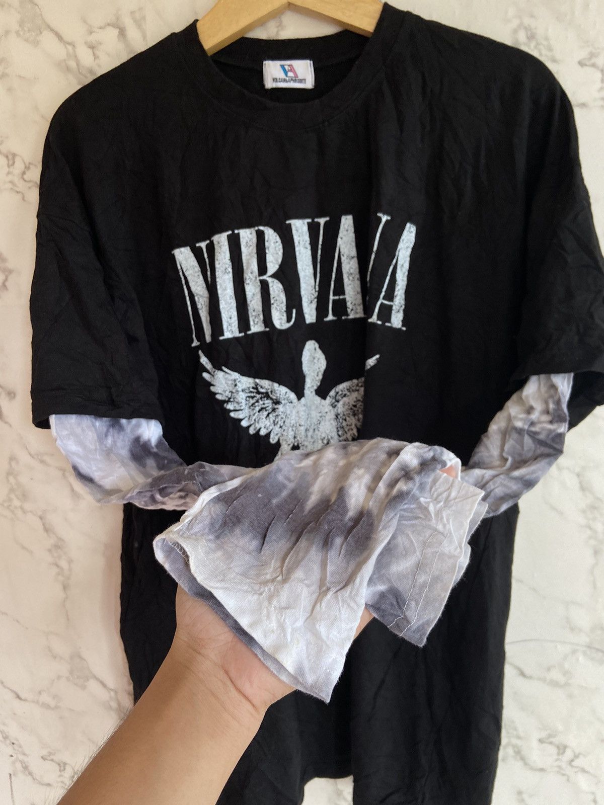 Nirvana × Vintage NIRVANA IN UTERO Y2K 1993 TOUR JAPAN MADE LONGSLEEVE RARE Size US L / EU 52-54 / 3 - 4 Thumbnail
