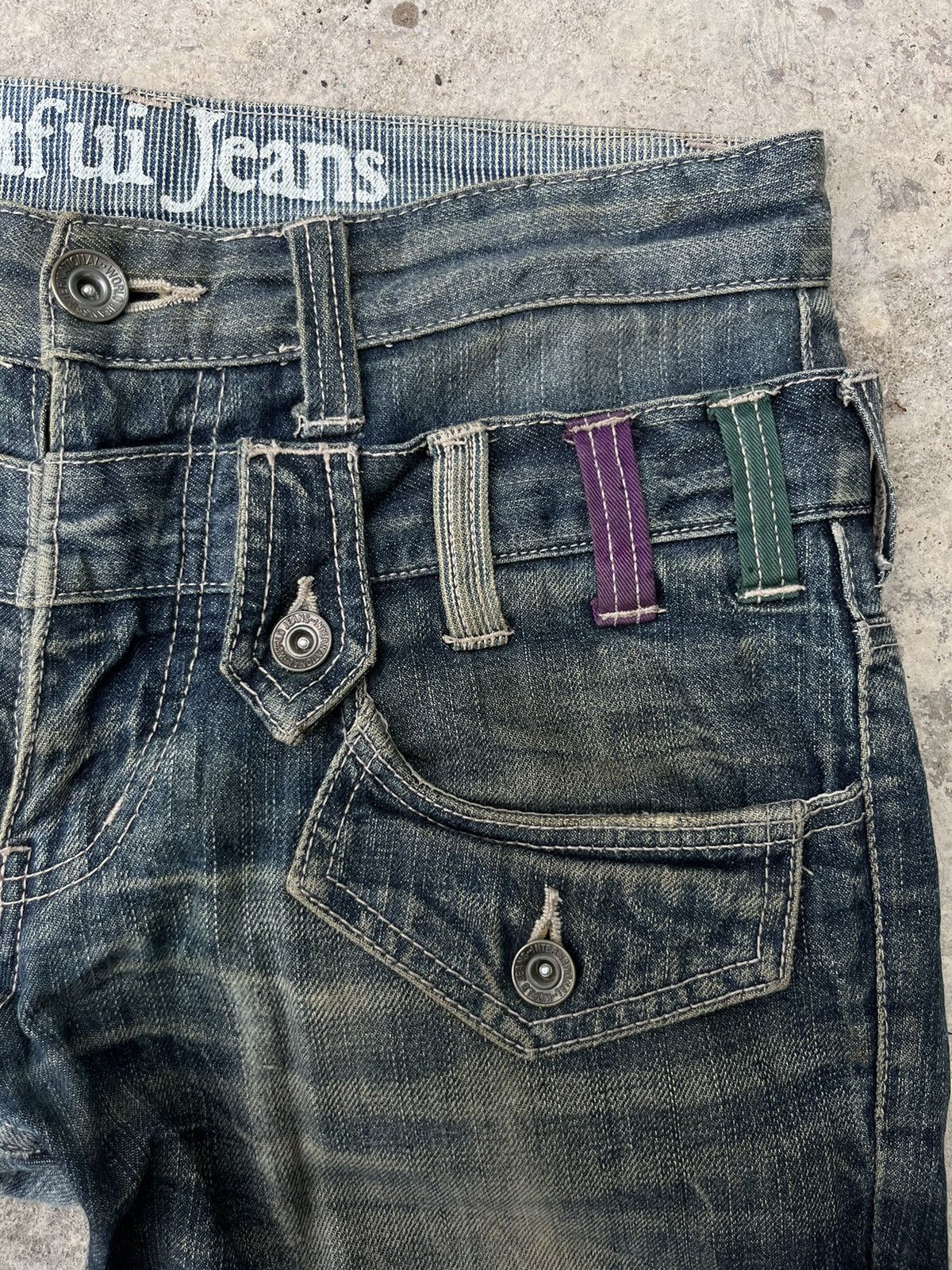 Japanese Brand Rare Antfui Jeans Double Waist Denim Size US 30 / EU 46 - 6 Thumbnail