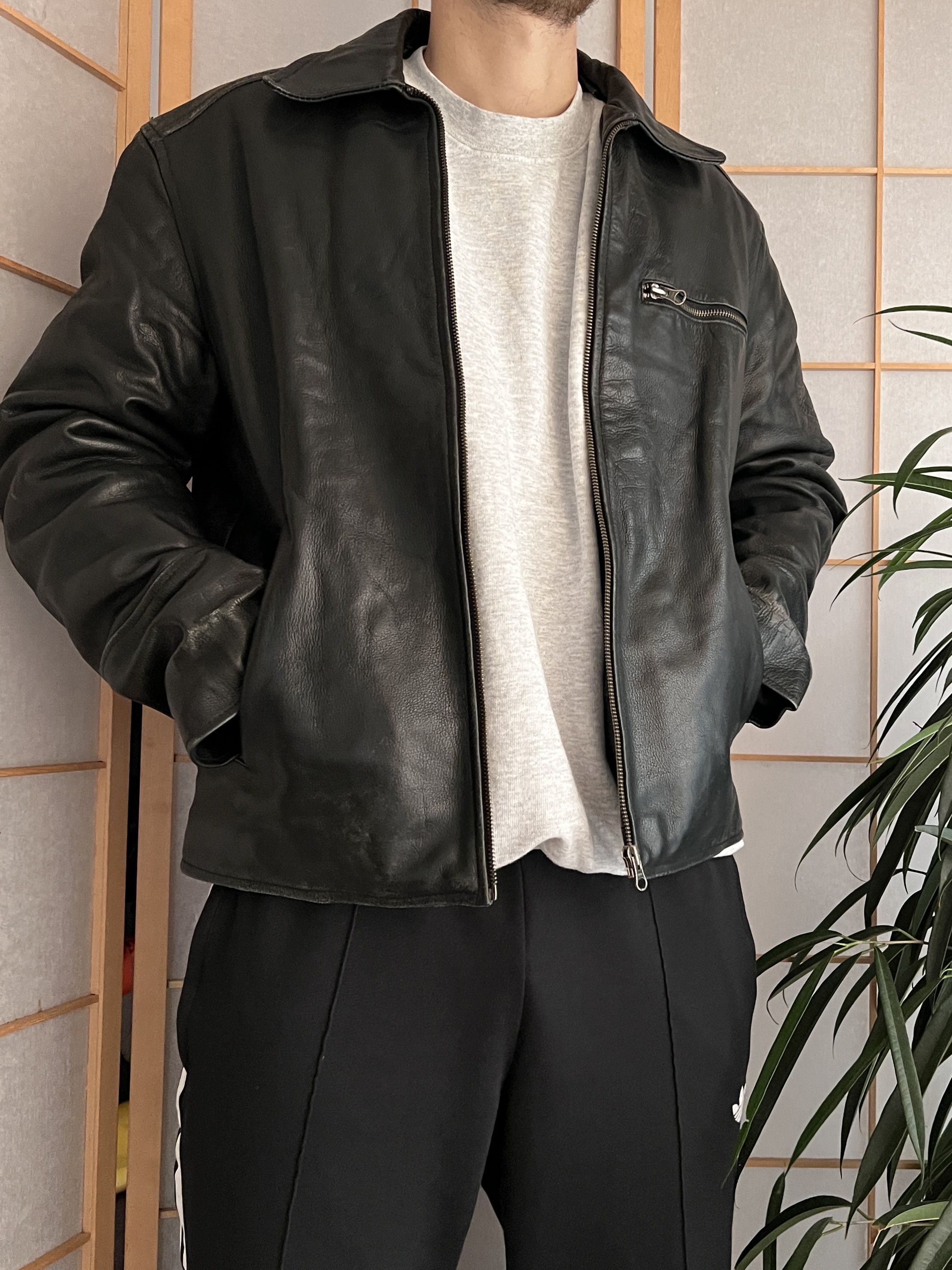 Genuine Leather 14th Addiction Yohji Yamamoto style leather jacket LGB Boxy Size US S / EU 44-46 / 1 - 14 Thumbnail