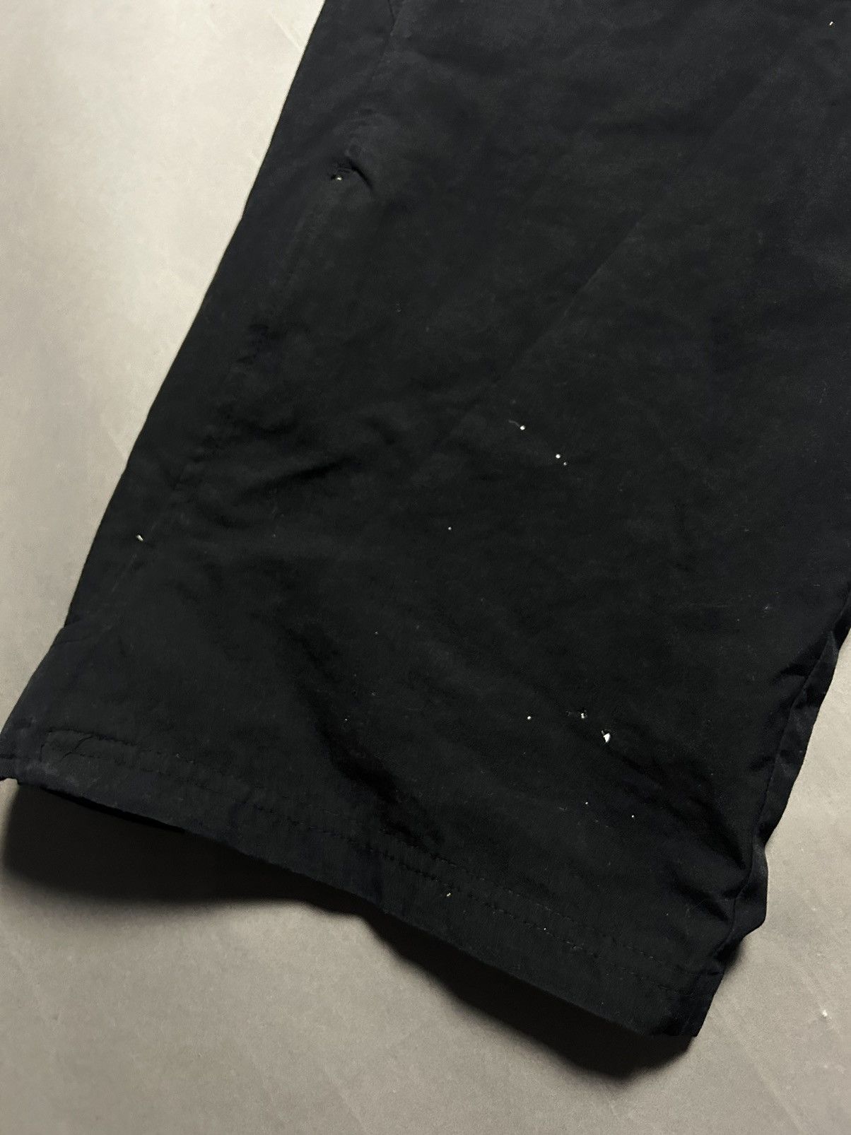 Nike × Vintage Nike vintage nylon black track pants small swoosh drill Y2K Size US 32 / EU 48 - 4 Thumbnail