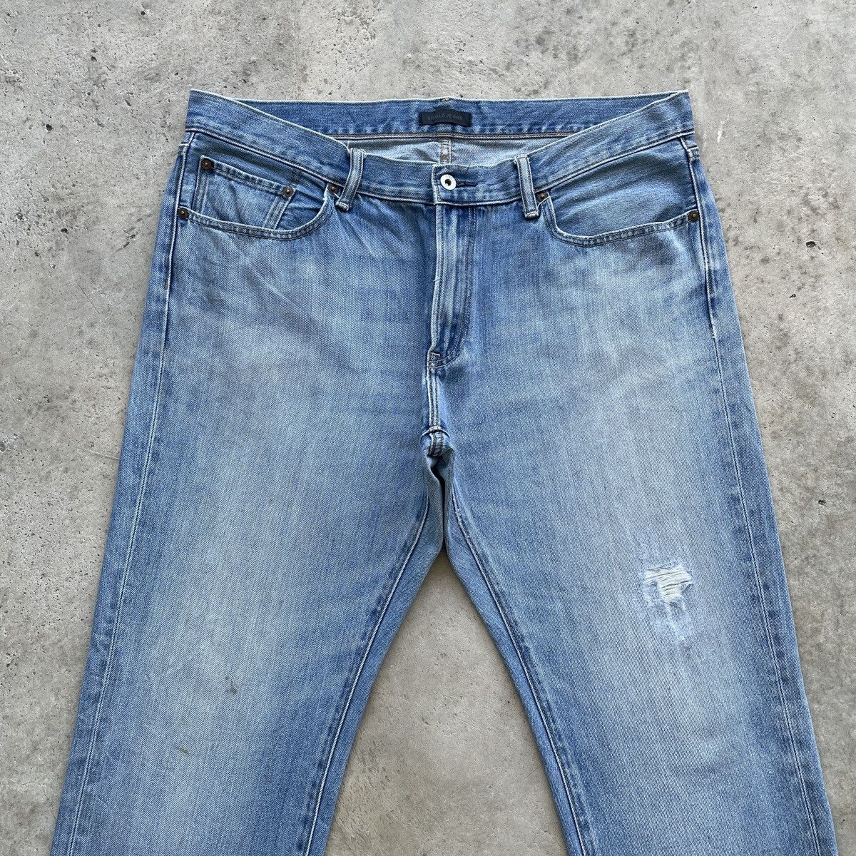 Japanese Brand W39💥 Vintage Japanese Faded Jeans Distressed Denim Pants Size US 39 - 3 Thumbnail