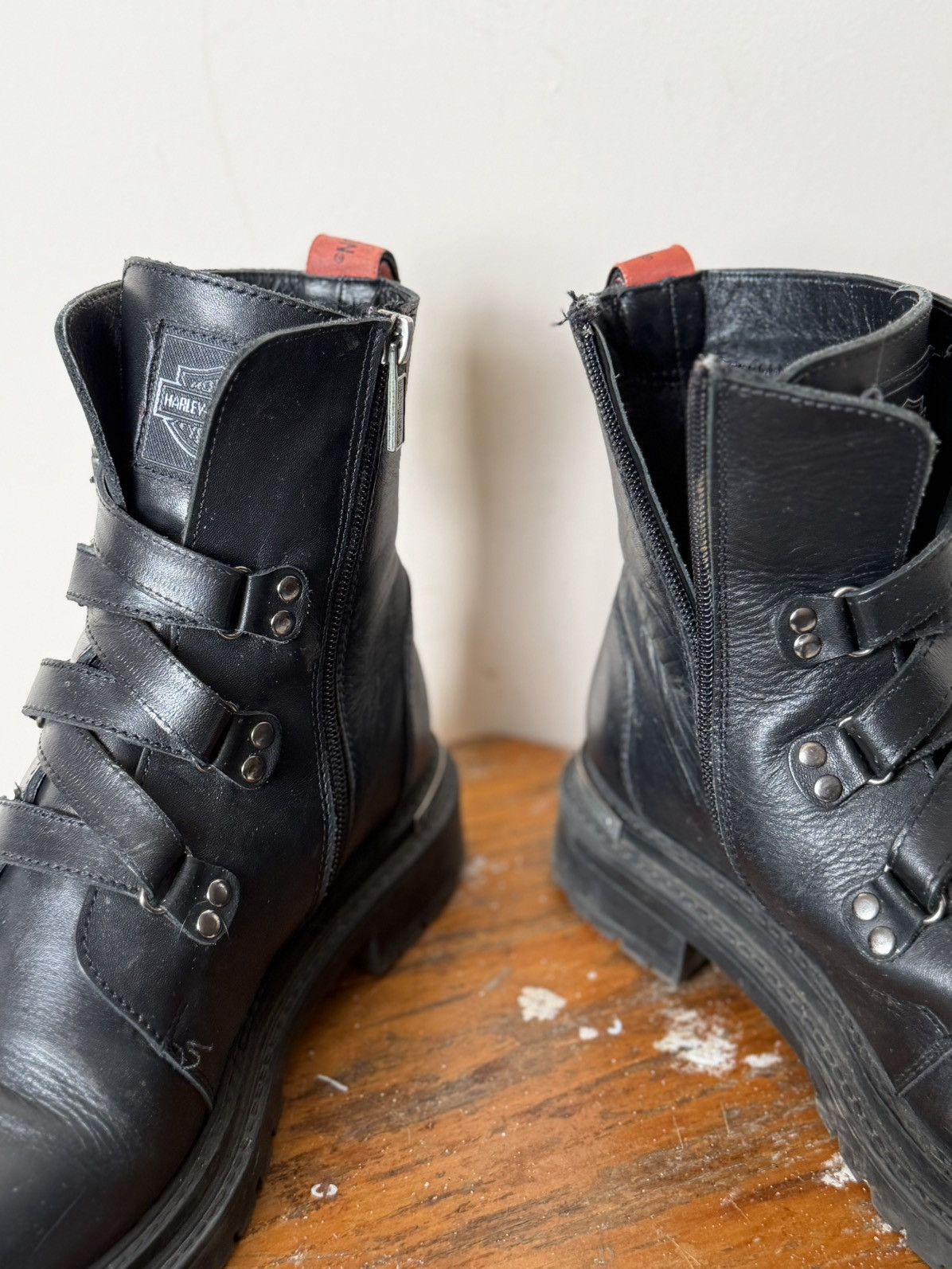 Harley Davidson Vintage Harley-Davidson Ankle-Zip Avant-Garde Westernf Boots Size US 6 / IT 36 - 8 Thumbnail