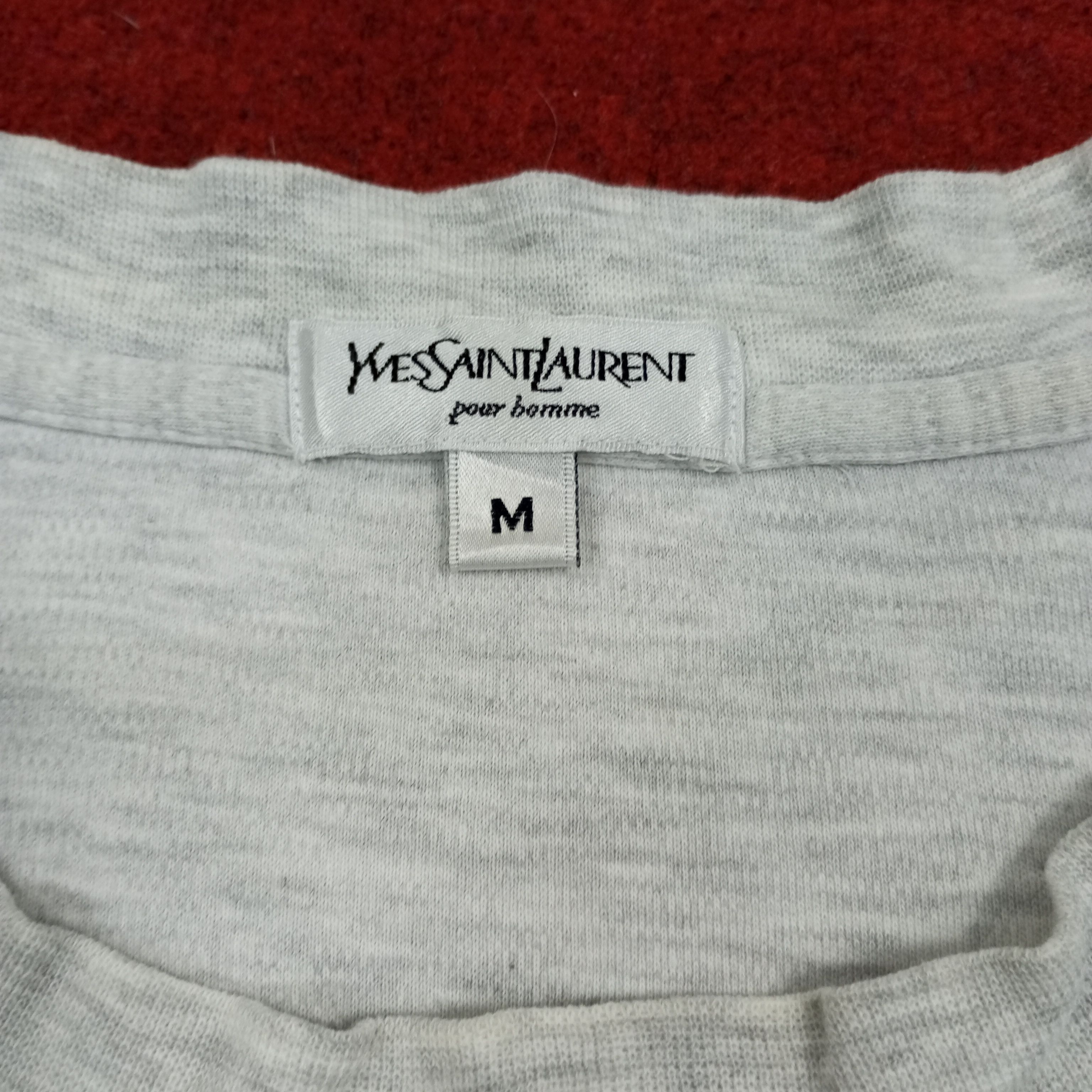 Vintage × Yves Saint Laurent Yves Saint Laurent Fashion Brand Pocket Design Tshirt Size US L / EU 52-54 / 3 - 8 Thumbnail