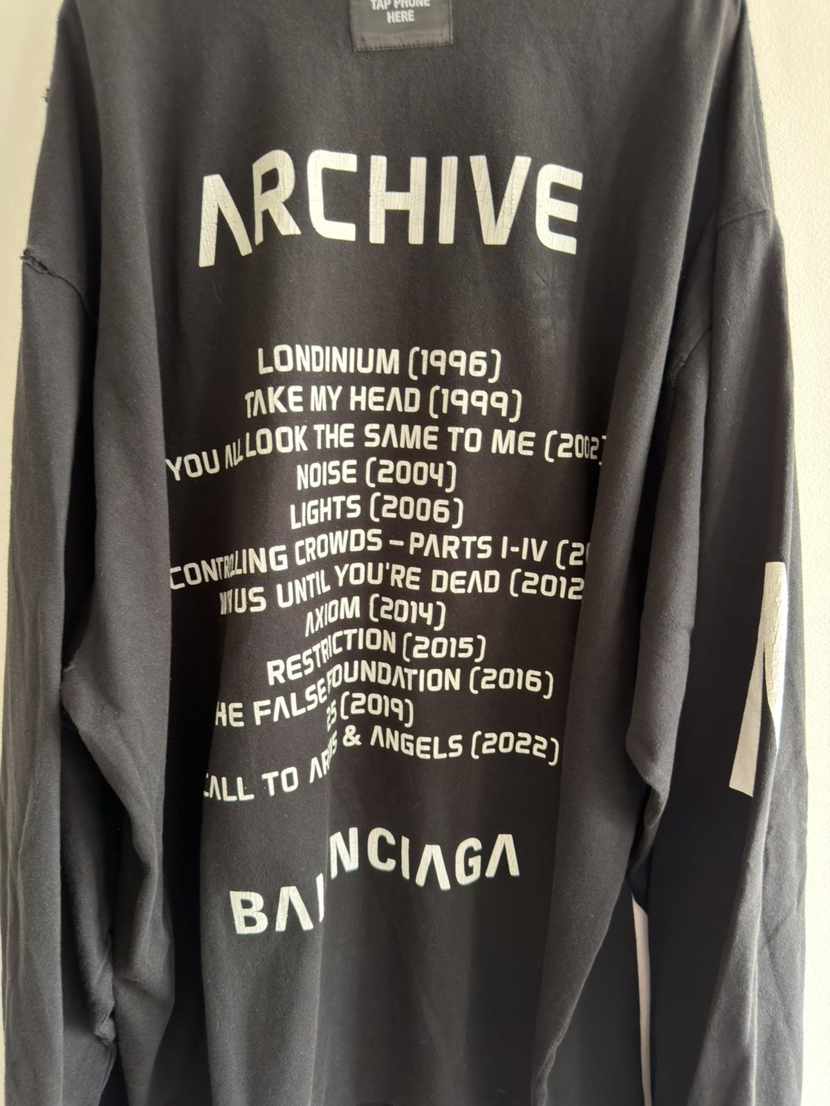 Balenciaga BALENCIAGA DEMNA ARCHIVE LIMITED EDITION MUSIC T SHIRT BAND Size US M / EU 48-50 / 2 - 8 Thumbnail