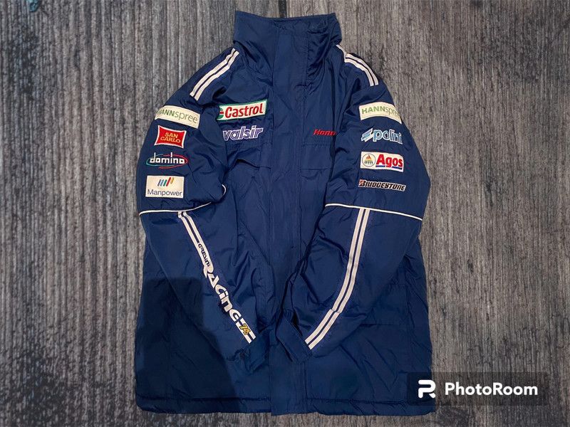 image of Vintage Racing Jacket Honda Gresini Made In Italy Navy M, Men's (Size Medium)