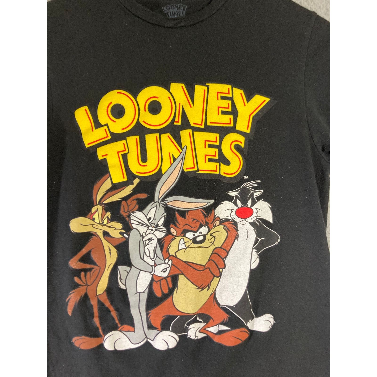 Other Looney Tunes Unisex Black Graphic T-Shirt M Bugs Bunny Size US M / EU 48-50 / 2 - 5 Thumbnail