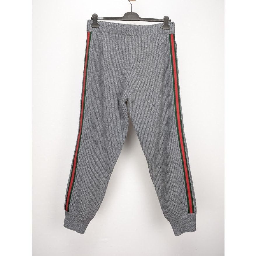 Gucci o1rshd1 Cashmere / Wool Trouser Pant in Grey Melange Size US 38 / EU 54 - 1 Thumbnail