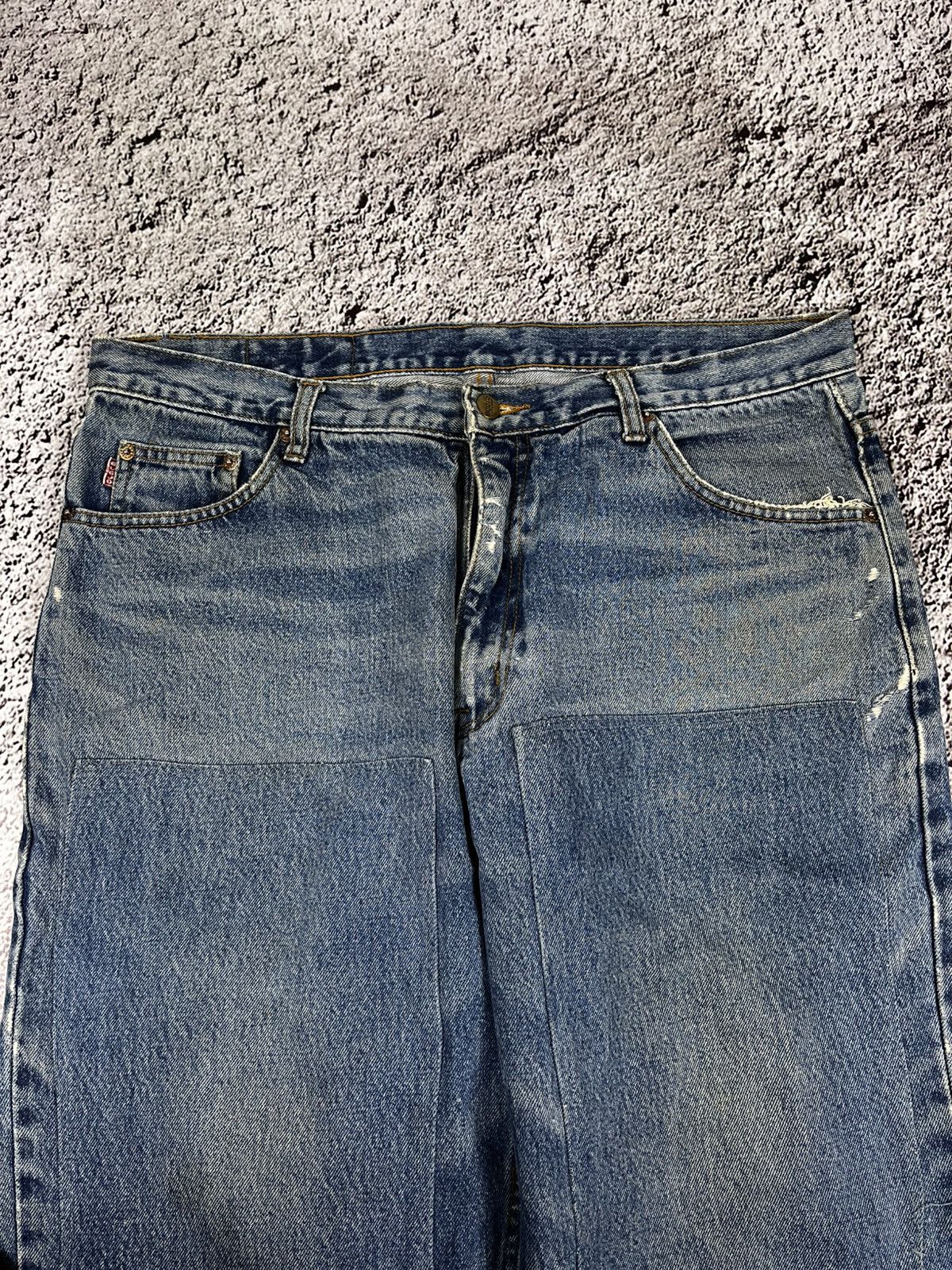 Vintage Vintage Y2K faded double knee workwear Carhartt style jeans Size US 38 / EU 54 - 3 Thumbnail