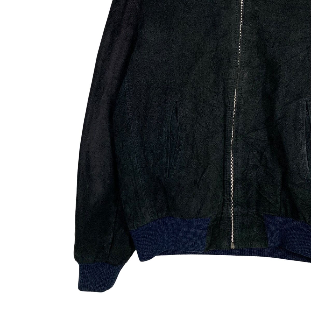 Vintage Vintage 90's Unbrand Suede Leather Jacket #2619-C118 Size US L / EU 52-54 / 3 - 3 Thumbnail