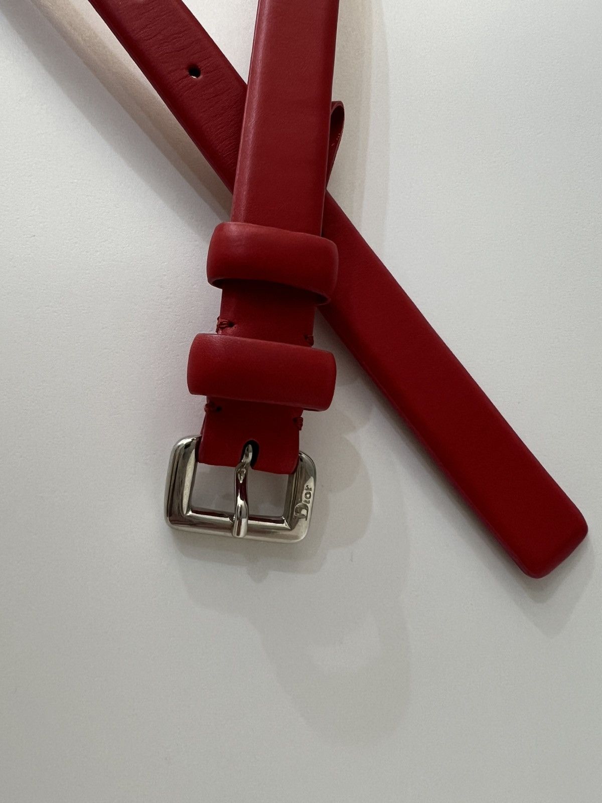 Dior Dior Red Leather belt Women’s Size 42 Size ONE SIZE - 10 Thumbnail