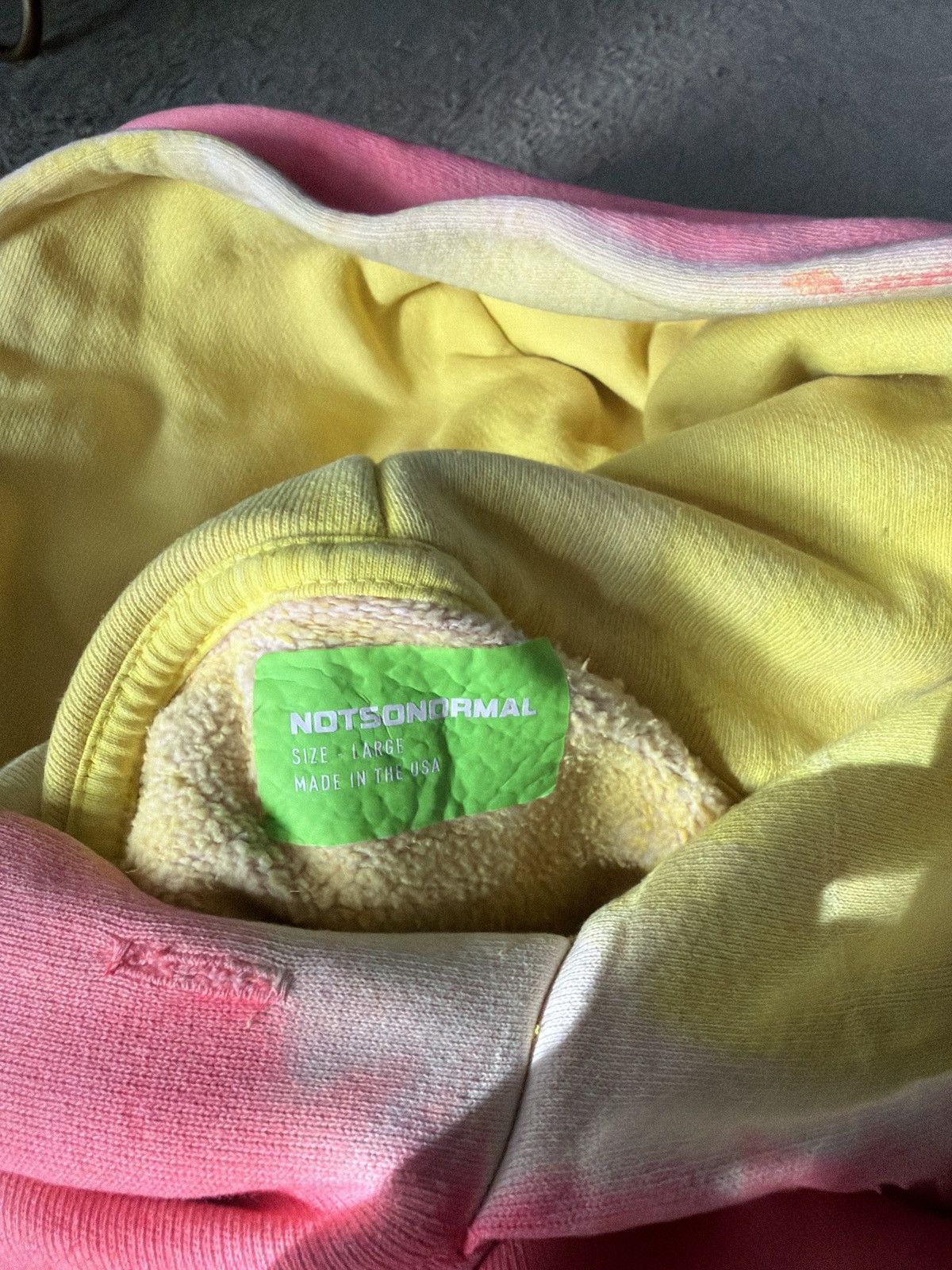 NOTSONORMAL Notsonormal Pink Spray Hoodie Size US L / EU 52-54 / 3 - 6 Thumbnail