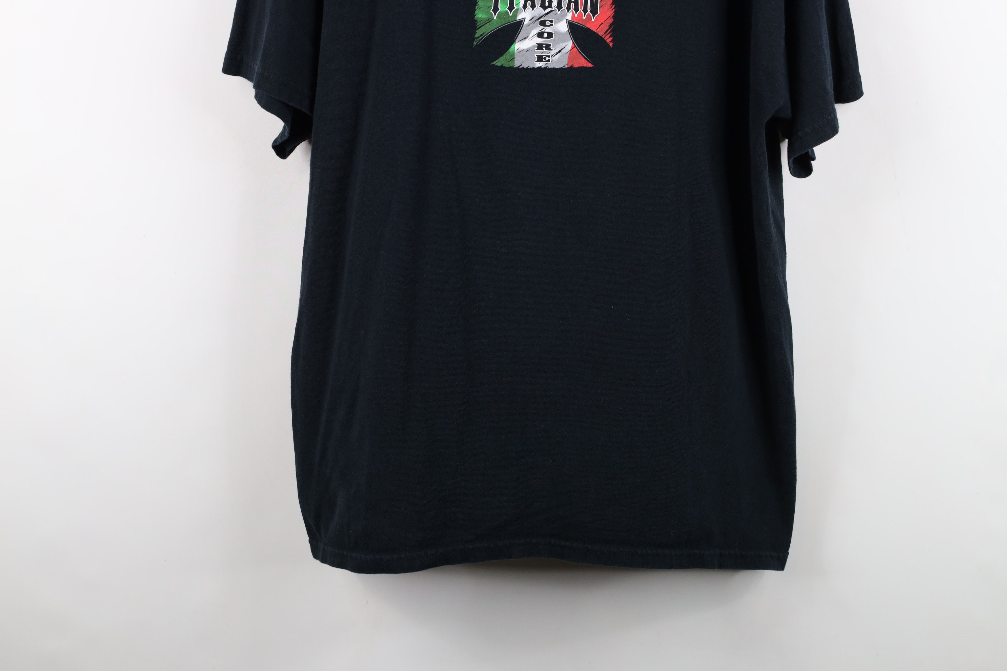 Vintage Vintage 90s Y2K Cross Hardcore Italian Short Sleeve T-Shirt Size US XL / EU 56 / 4 - 3 Thumbnail