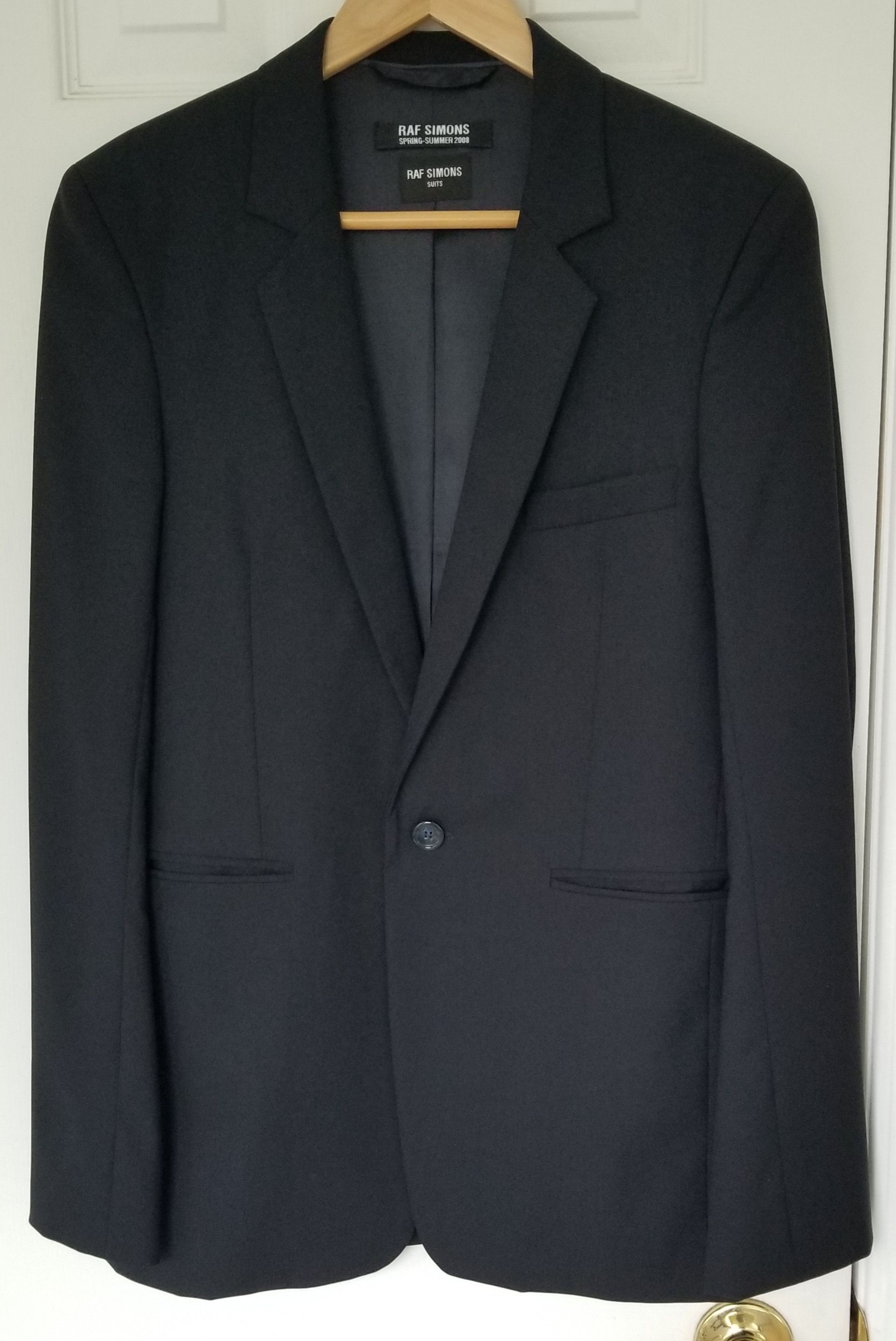 Raf Simons Raf Simons Suit Midnight Navy Blue Wool 1 Button Suit XS 44 Size 34R - 1 Thumbnail