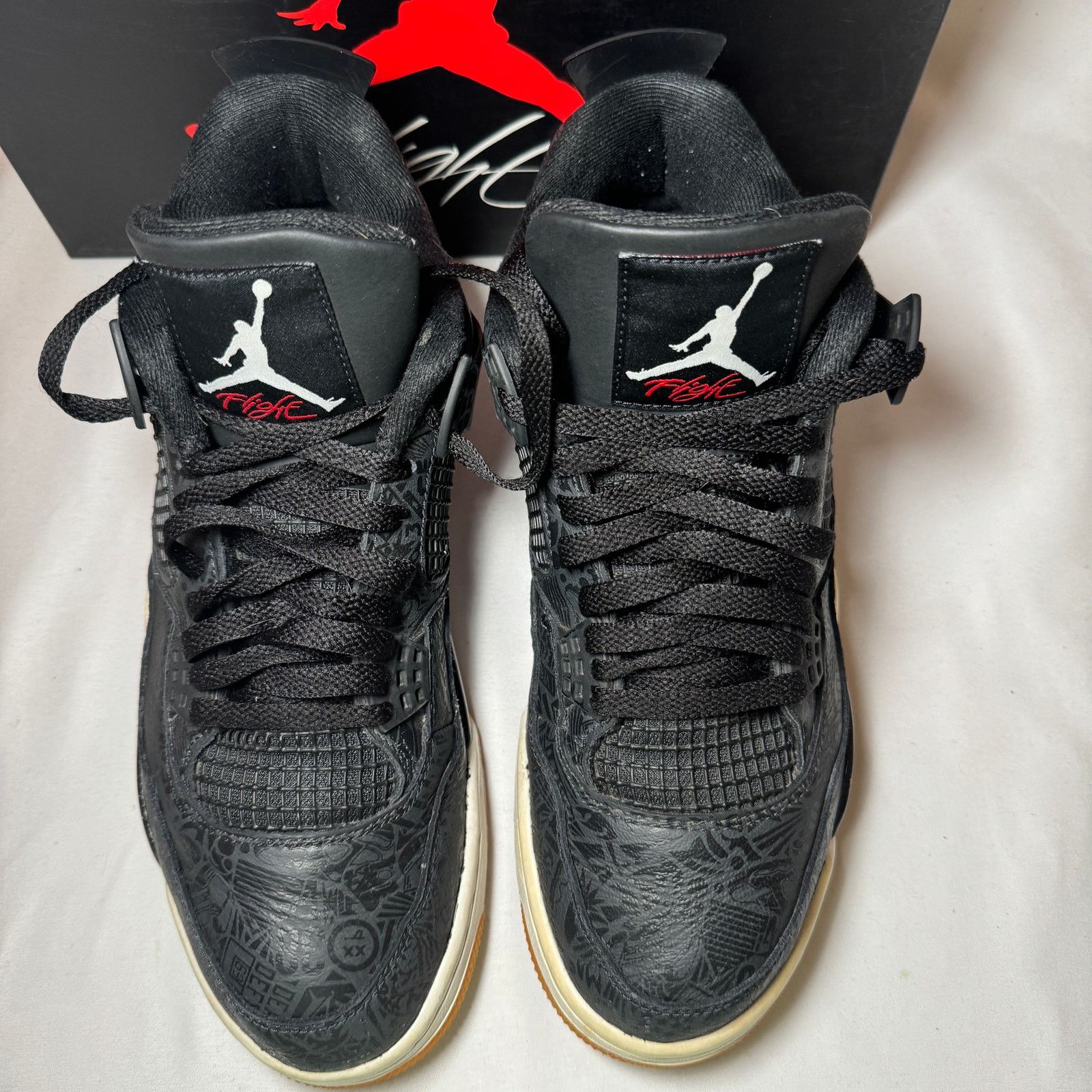 Jordan Brand × Nike Size 10 - Nike Air Jordan 4 Retro Laser Men's Shoes Size US 10 / EU 43 - 4 Thumbnail