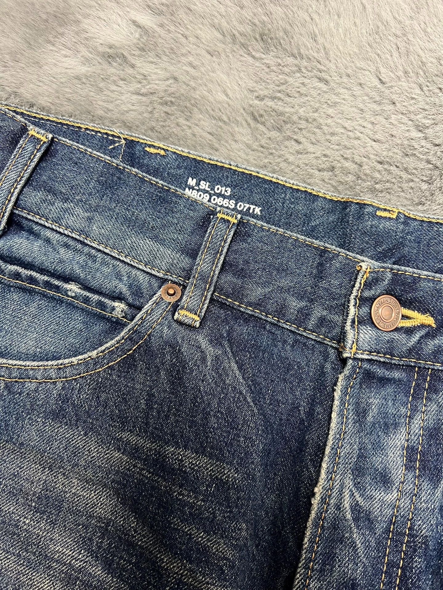Celine Authentic Celine washed blue straight-leg jeans, Size US 31 - 6 Thumbnail