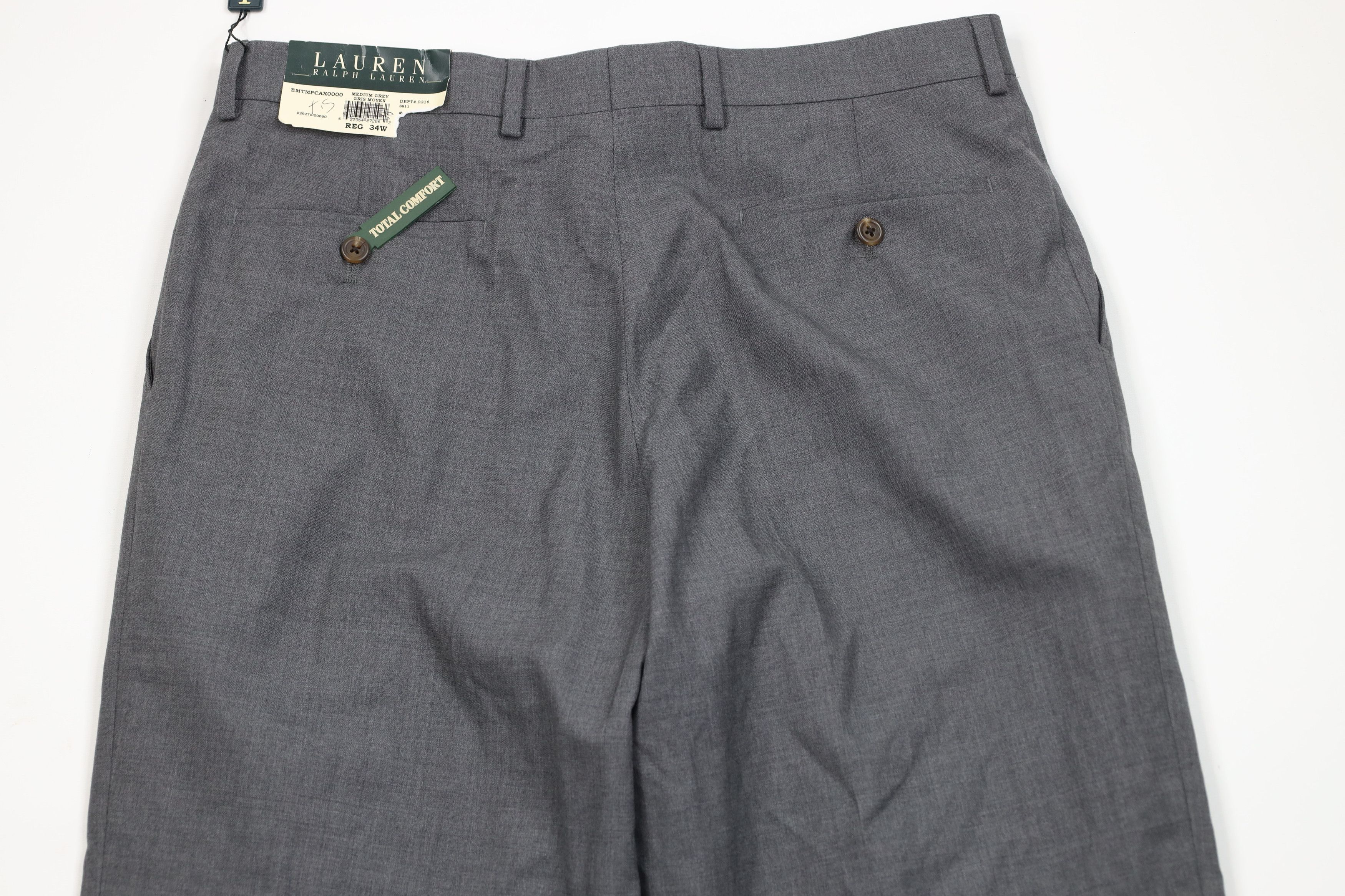 Ralph Lauren Deadstock Vintage Ralph Lauren Wide Leg Chino Pants Gray Size US 34 / EU 50 - 10 Thumbnail