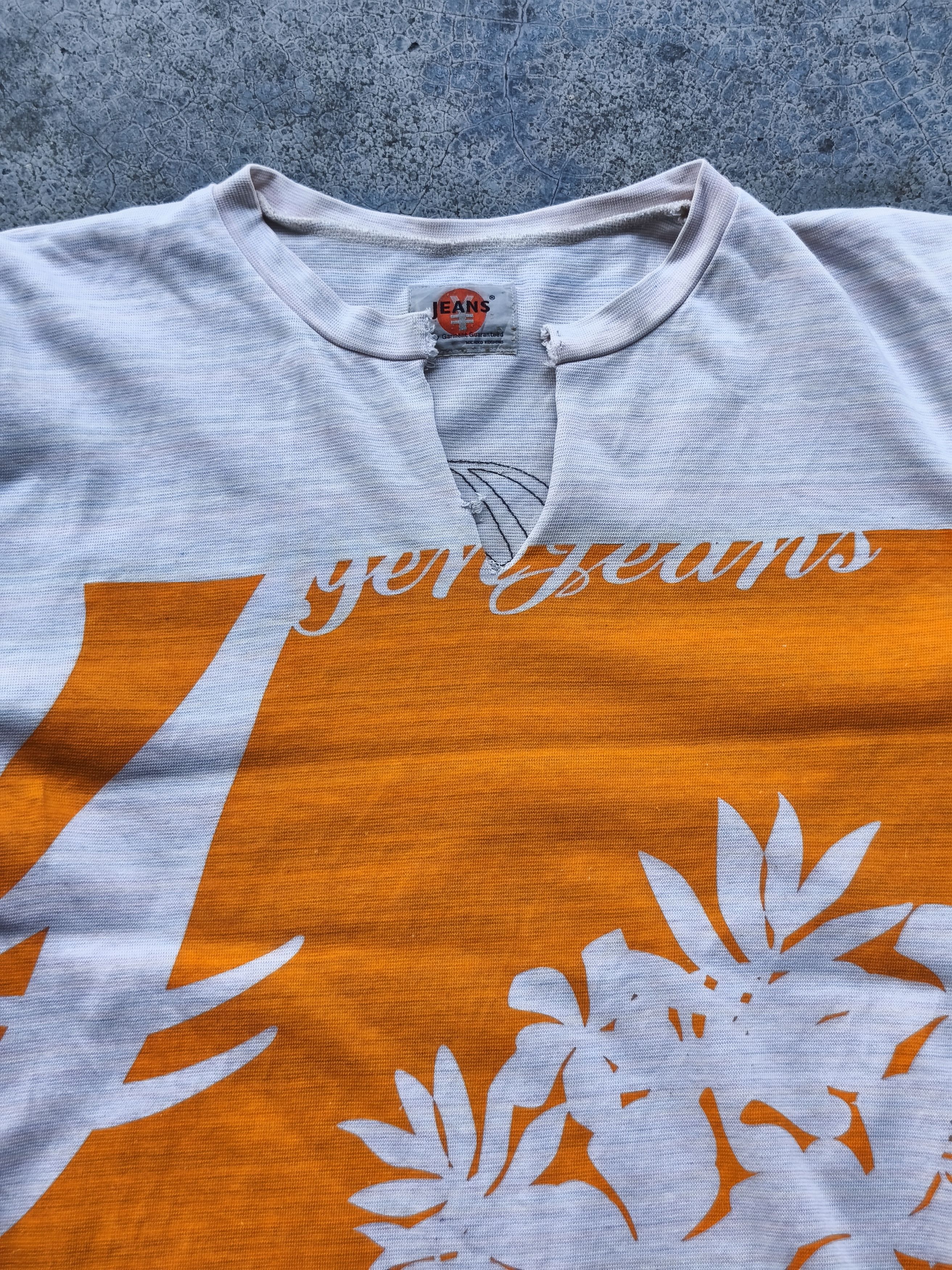 Michiko Koshino Vtg 90s Yen Jeans Michiko Koshino Distressed Orange Floral M Size US M / EU 48-50 / 2 - 2 Thumbnail