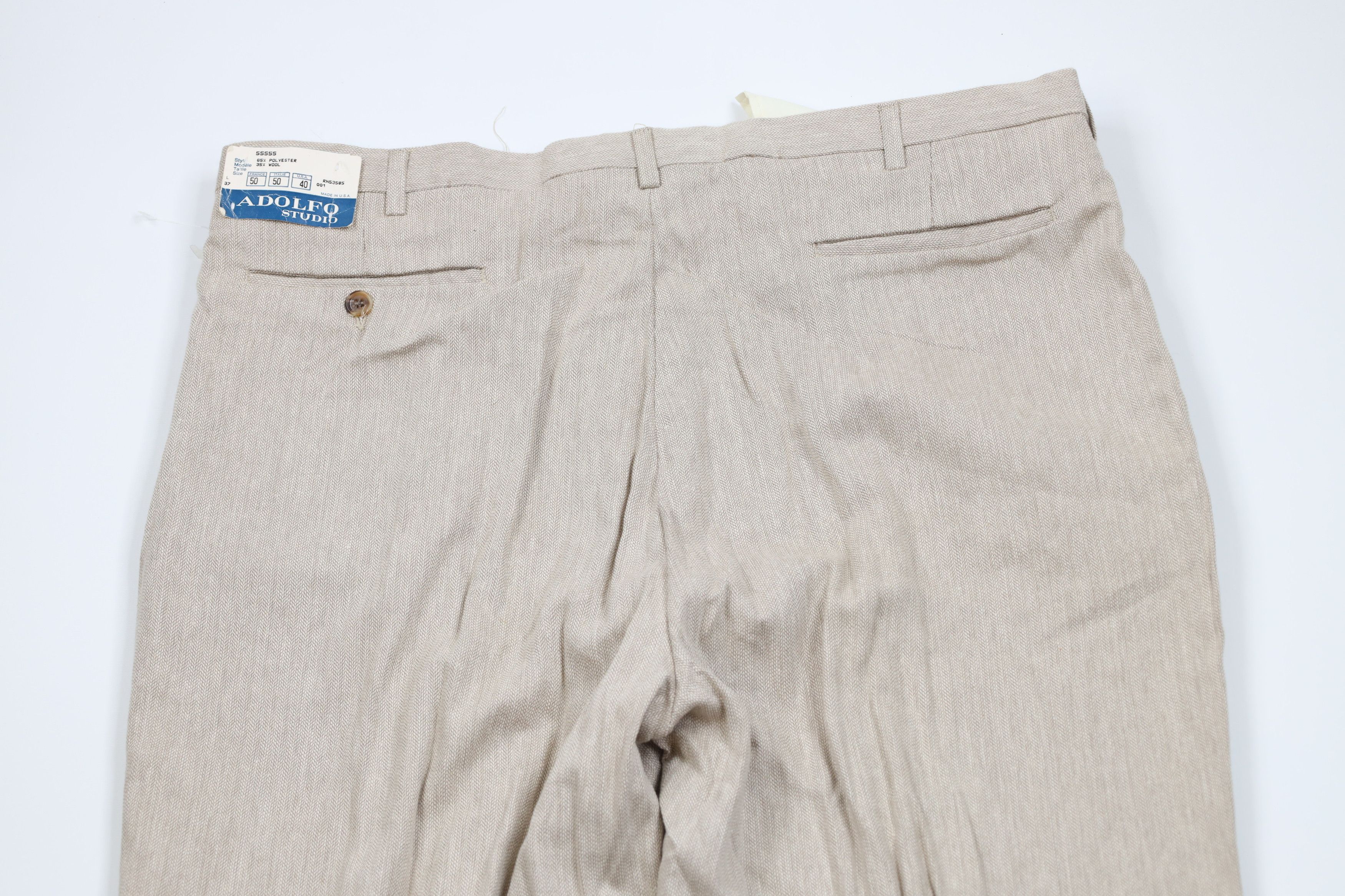 Vintage Deadstock Vintage 70s Streetwear Wool Blend Wide Leg Pants Size US 40 / EU 56 - 12 Thumbnail