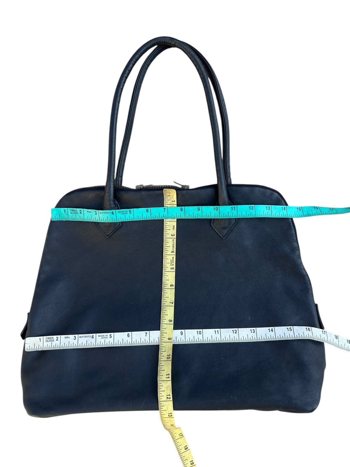Leather CLASKA x The Factory Japan Black Leather Bag Size ONE SIZE - 25 Thumbnail