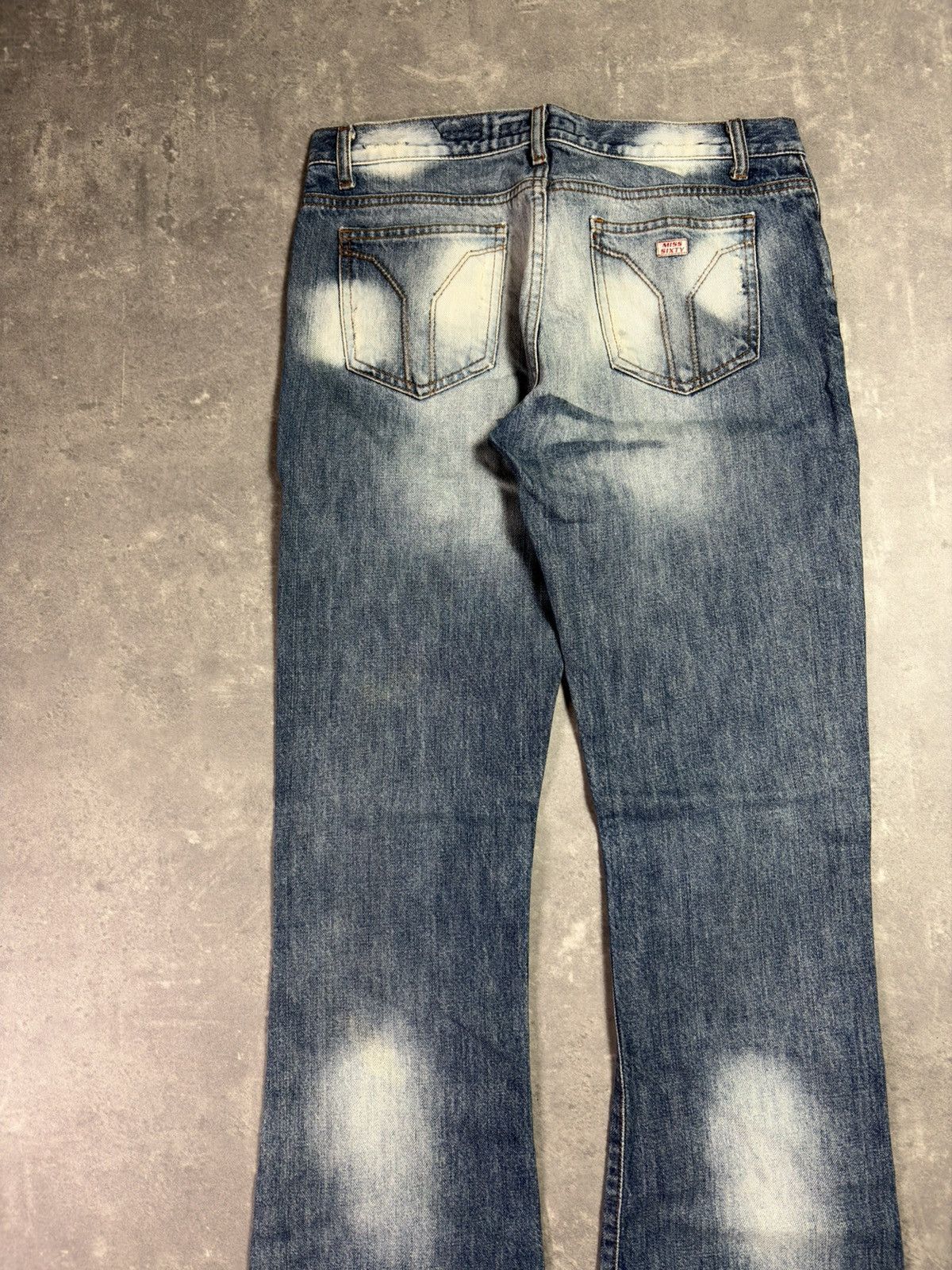 Miss Sixty Miss Sixty Flared Washed Flip Tommy Vintage Jeans 29 Bootcut Size 29" - 11 Thumbnail