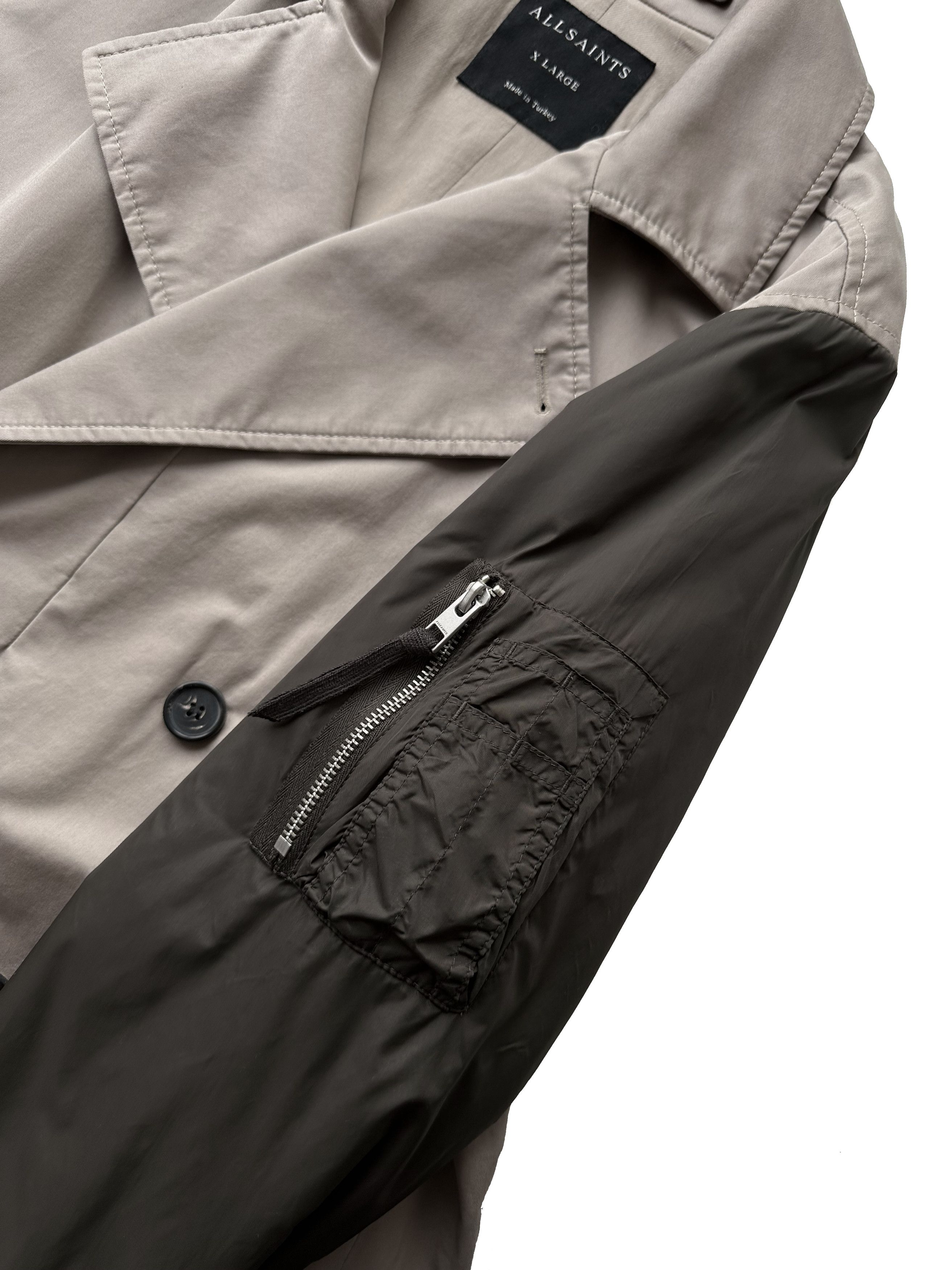 Allsaints All Saints Mac Gunner trench bomber Jacket Size US XL / EU 56 / 4 - 6 Thumbnail
