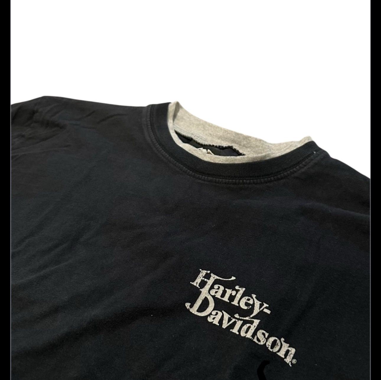 Harley Davidson × Vintage Vintage Harley Davidson Layered Longsleeve Size US L / EU 52-54 / 3 - 2 Thumbnail
