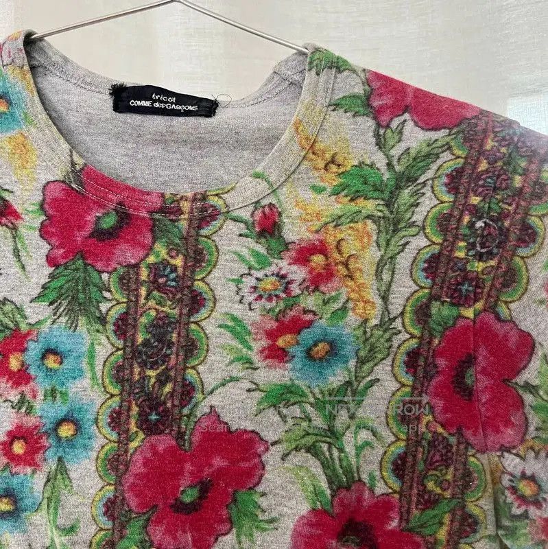 Comme des Garcons COMME des GARÇONS Floral Cotton T-Shirt . Size S / US 4 / IT 40 - 5 Thumbnail
