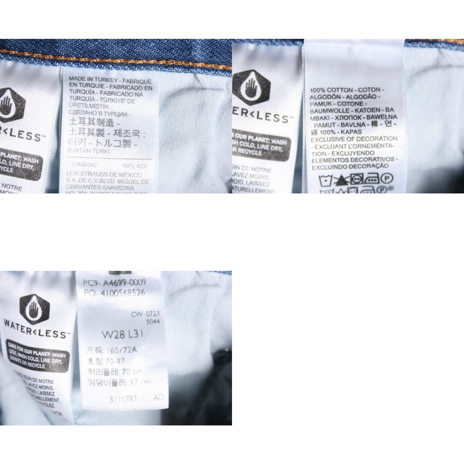 Levi's VINTAGE Levi's 501 Jeans Women's Denim 100% Cotton Blue W28 L31 Regular Inseam 30" Button Fly 1980s Style Tapered Mens Womens Size 30" / US 8 / IT 44 - 8 Thumbnail