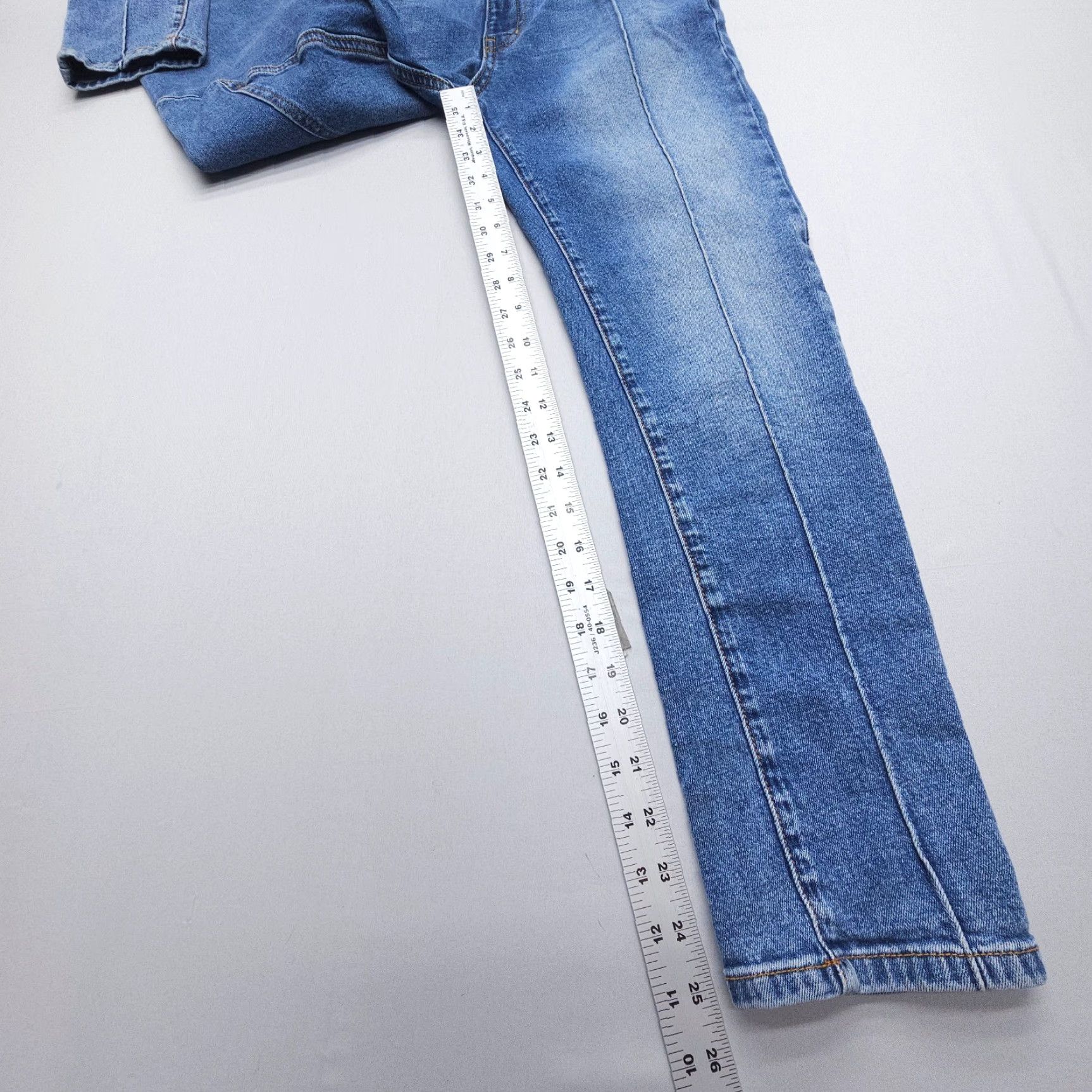 Vintage Revice Denim Venus Star High Rise Crop Jeans 27 Blue Stretch USA Made Womens Size 27 Jeans Crop Denim Size 27" / US 4 / IT 40 - 4 Thumbnail
