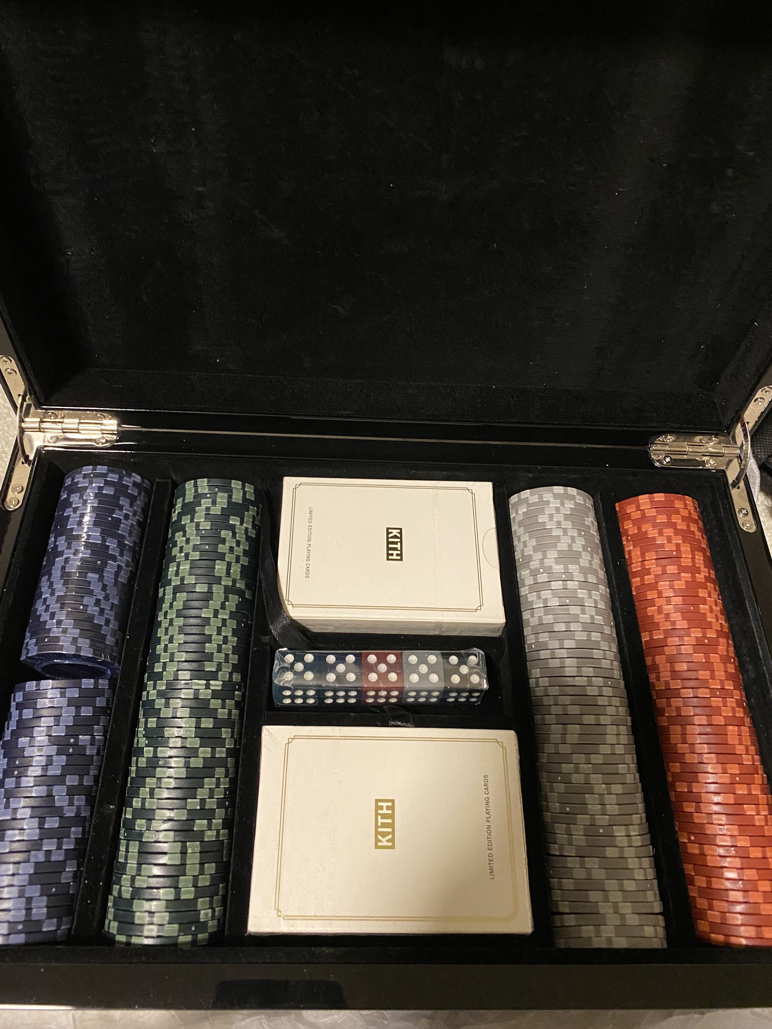 image of Kith Kithmas Poker Set in Black, Men's