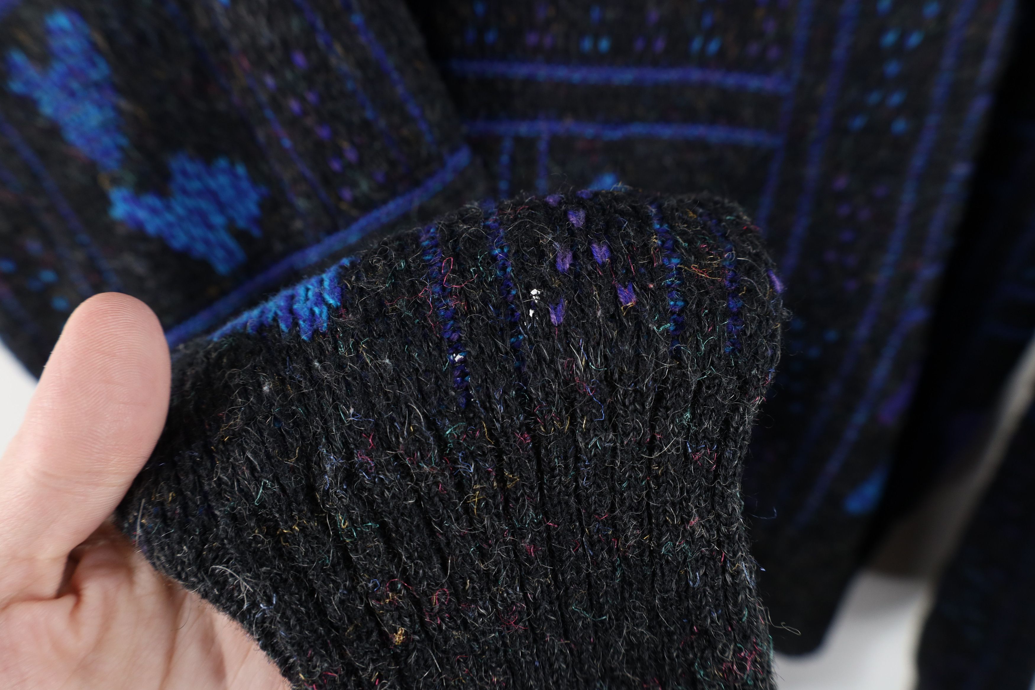 Vintage Vintage 90s Streetwear Fleck Geometric Knit Crewneck Sweater Size M / US 6-8 / IT 42-44 - 6 Thumbnail