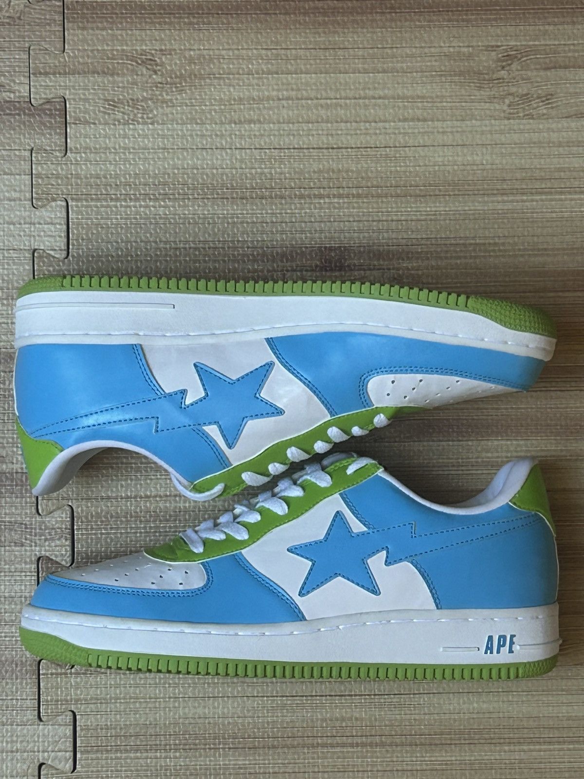 Bape 2005 Bapesta DS blue/green 10.5 Size US 10.5 / EU 43-44 - 7 Thumbnail
